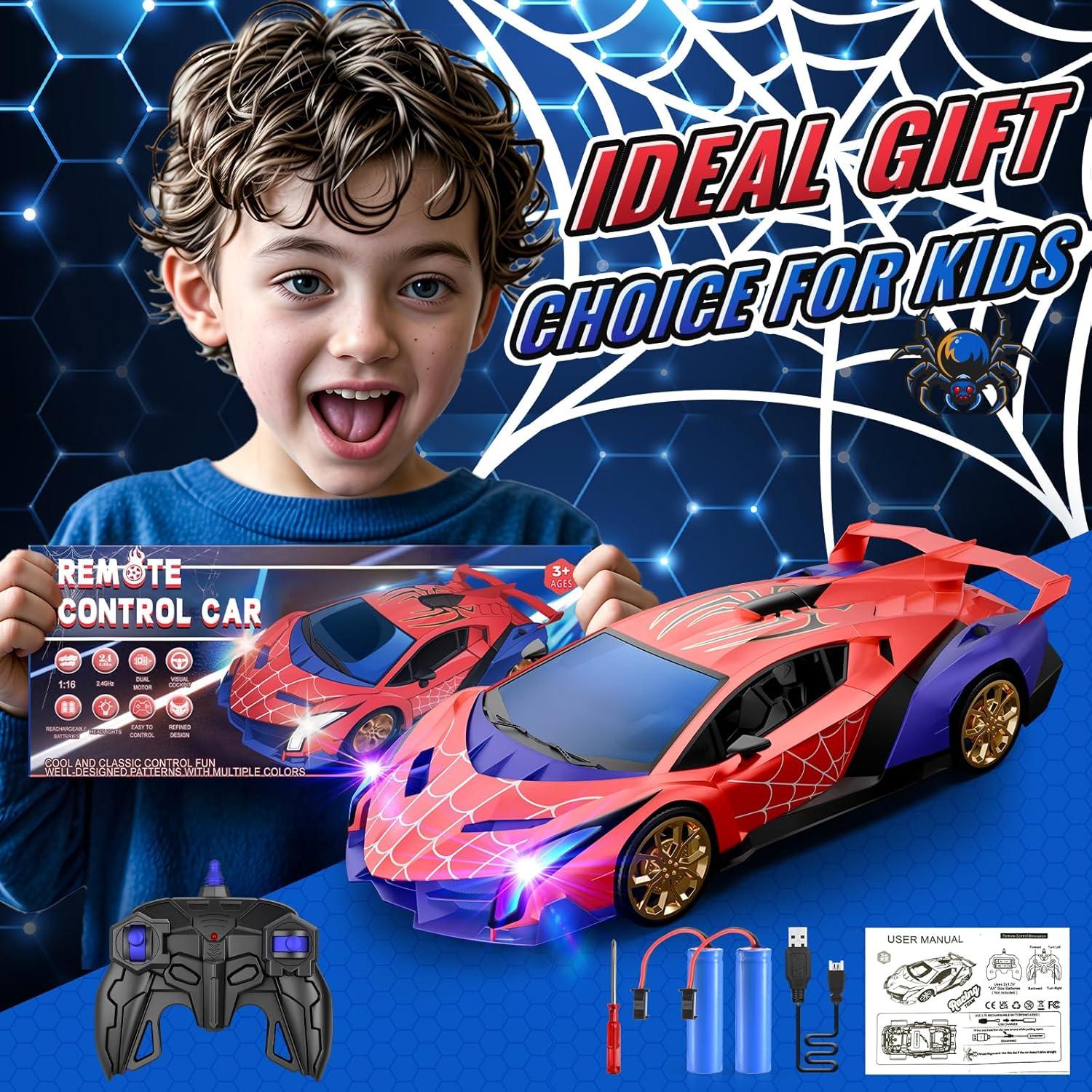 Coche RC Spider 1:16 Zirokay con Luces Multicolores 0.46kg