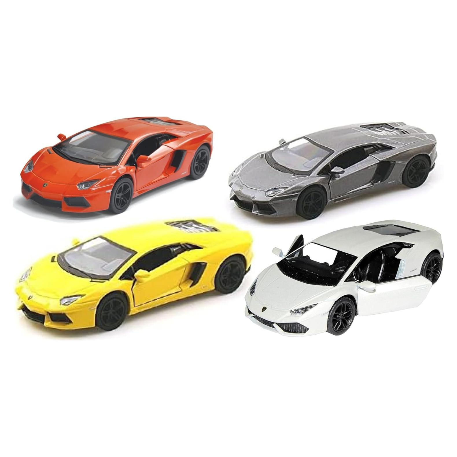 Set de 4 Modelos Lamborghini Aventador LP700-4 1:38 KiNSMART