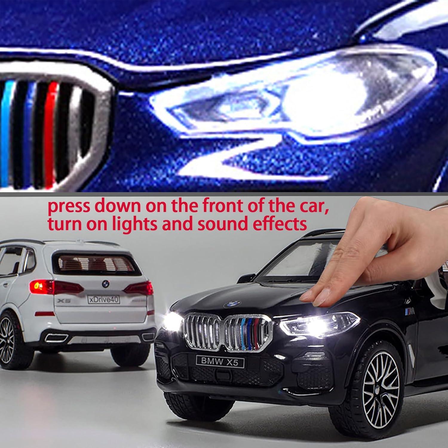 Coche de Juguete X5 1:32 ERBADIHAGO Blanco con Luz y Sonido