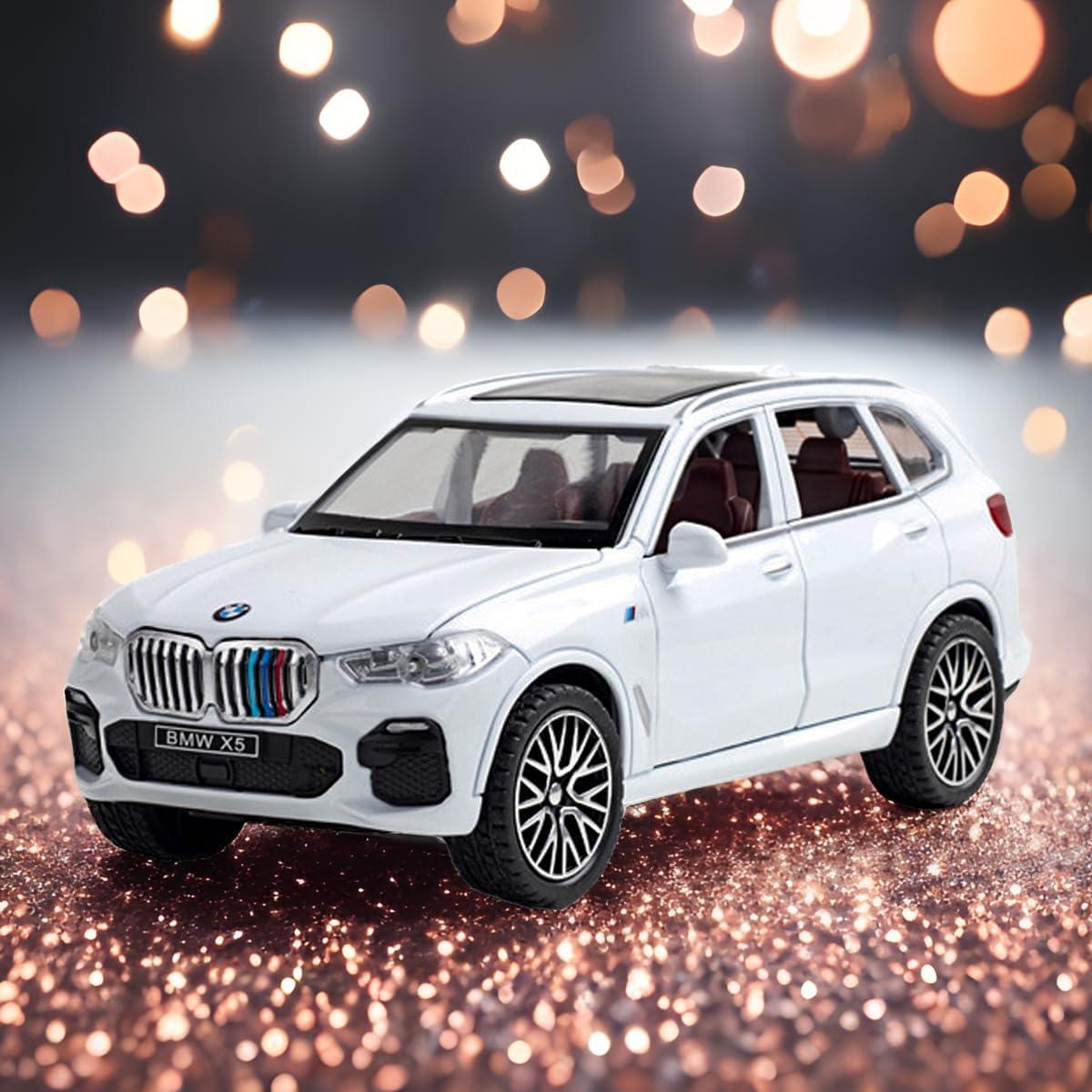 Coche de Juguete X5 1:32 ERBADIHAGO Blanco con Luz y Sonido