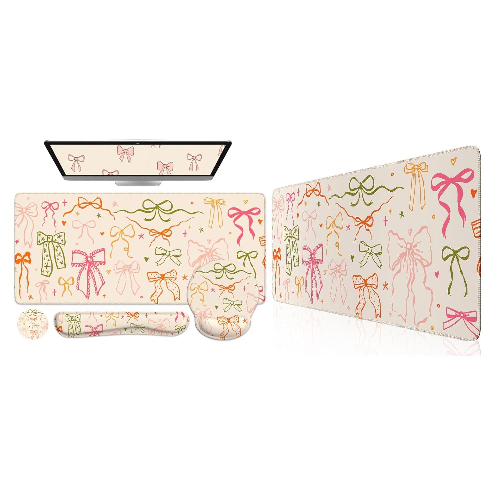 Alfombrilla de Escritorio iCasso XXL con Soporte Ergonómico