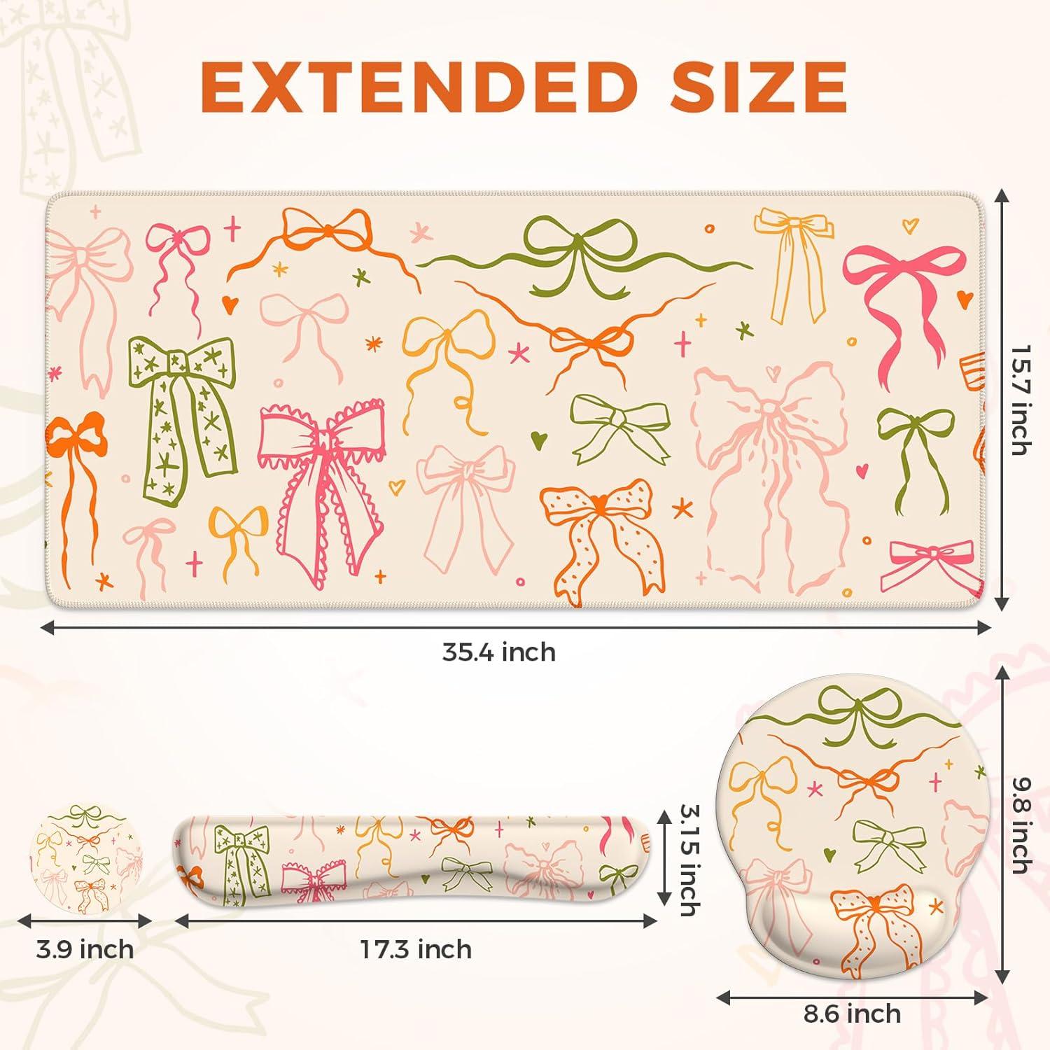 Alfombrilla de Escritorio iCasso XXL con Soporte Ergonómico