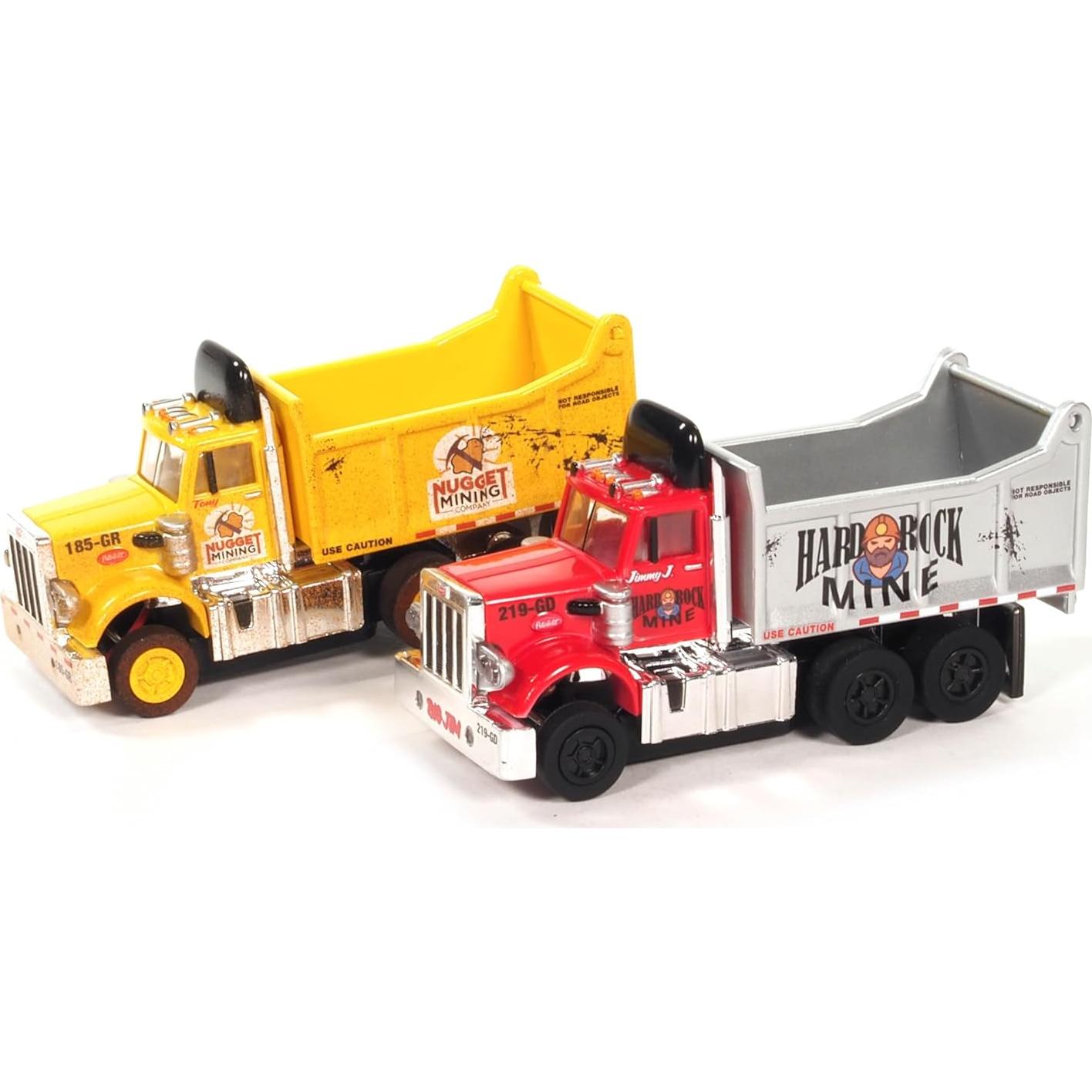 Auto World 18' Gold Rush Go for The Gold Slot Race Set HO Scale with AMP Xtraction Cars and Working Headlights