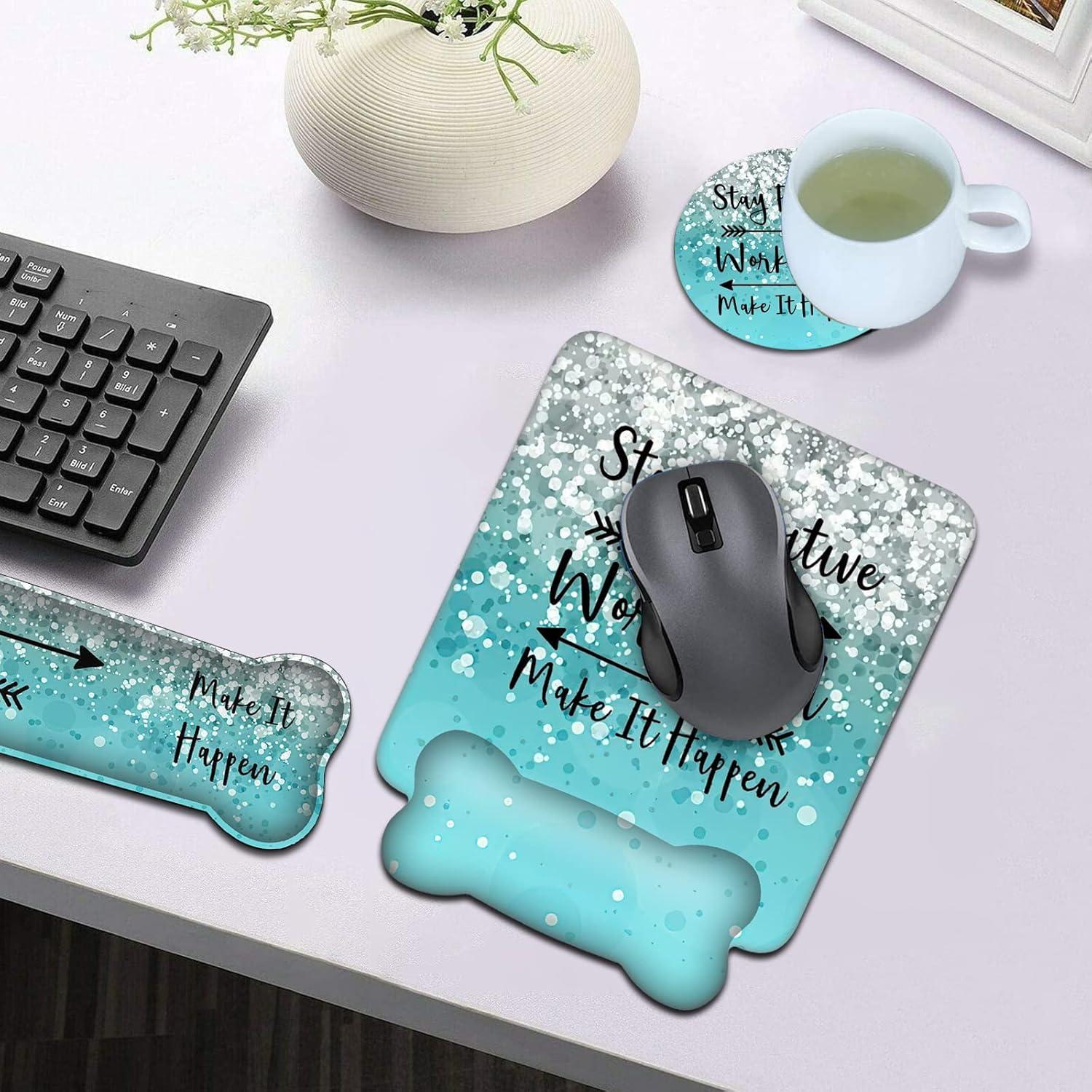 Juego de Soporte Ergonómico SOTWONSO para Mouse y Teclado