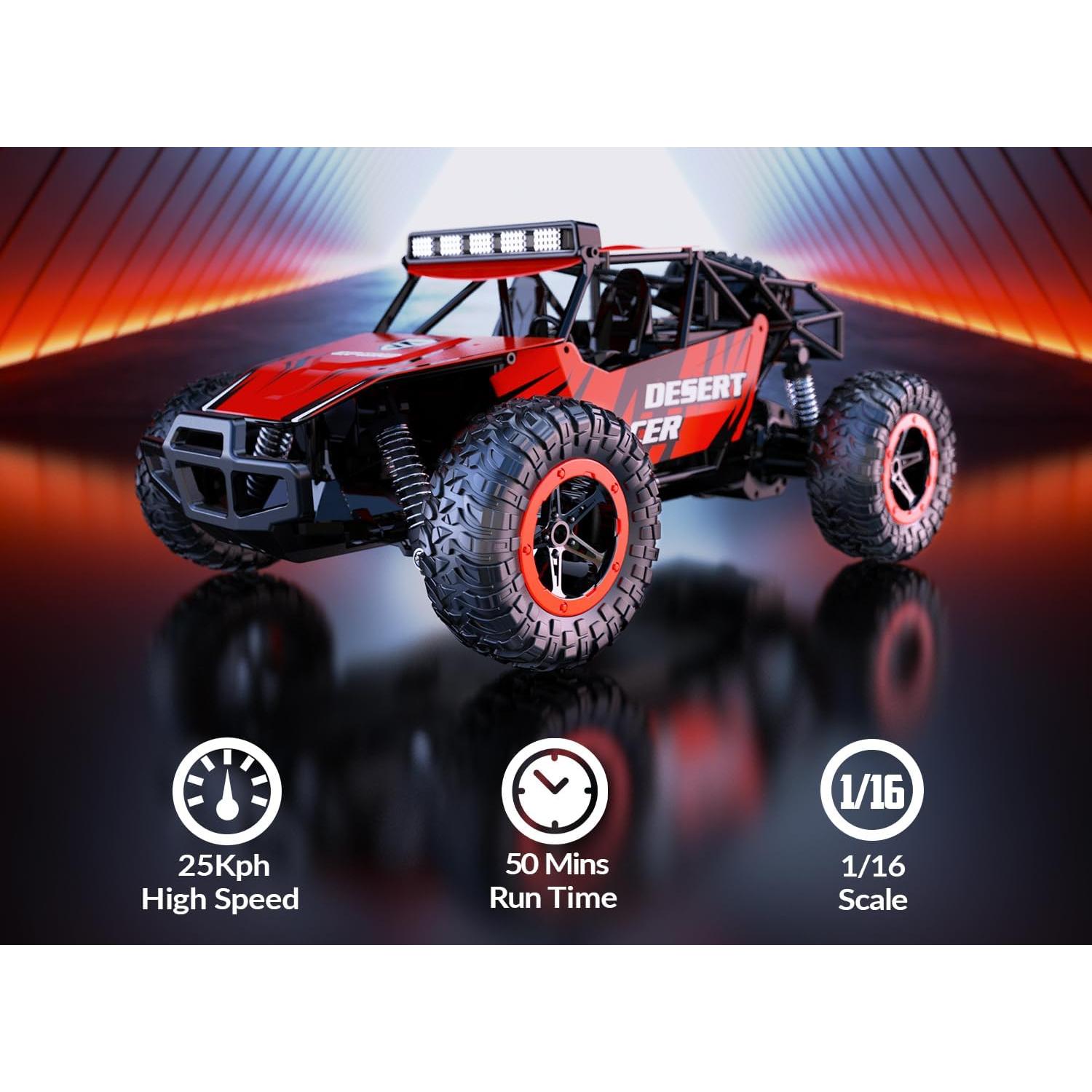 Coche RC Todo Terreno RACENT G2060-2 Rojo 20 km/h 1:16