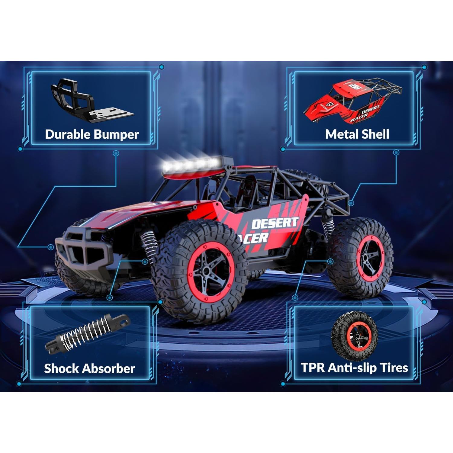 Coche RC Todo Terreno RACENT G2060-2 Rojo 20 km/h 1:16