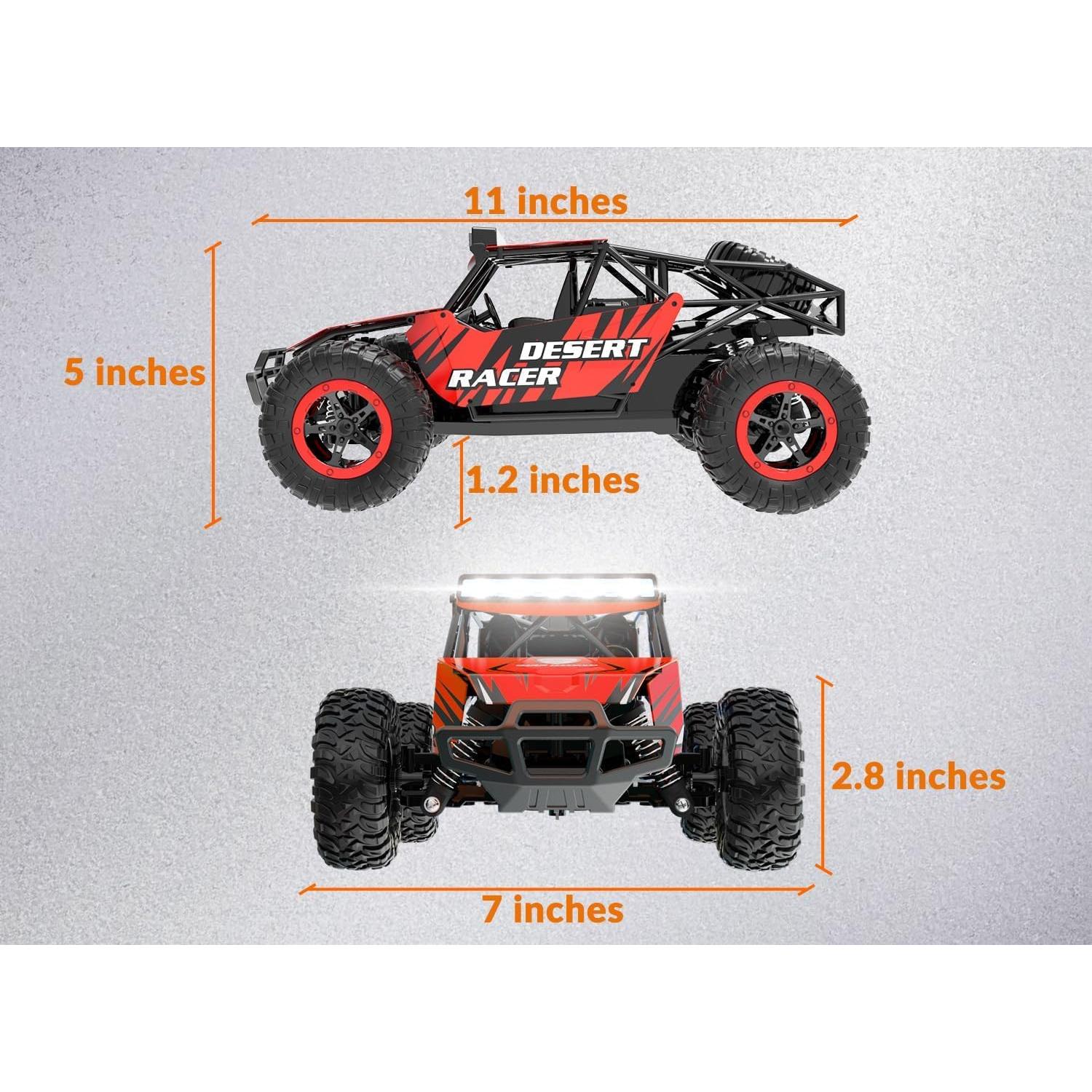 Coche RC Todo Terreno RACENT G2060-2 Rojo 20 km/h 1:16