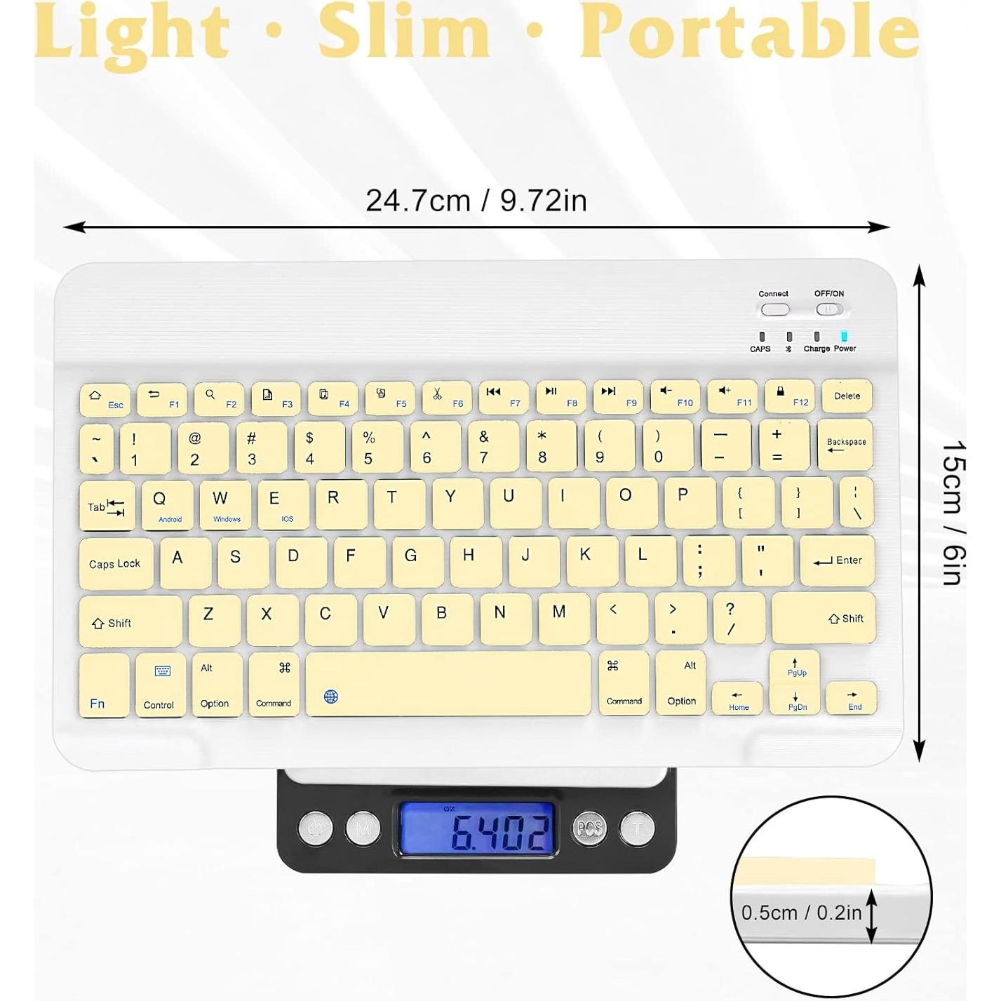 Combo Teclado y Ratón Bluetooth UrbanX KB030 Amarillo