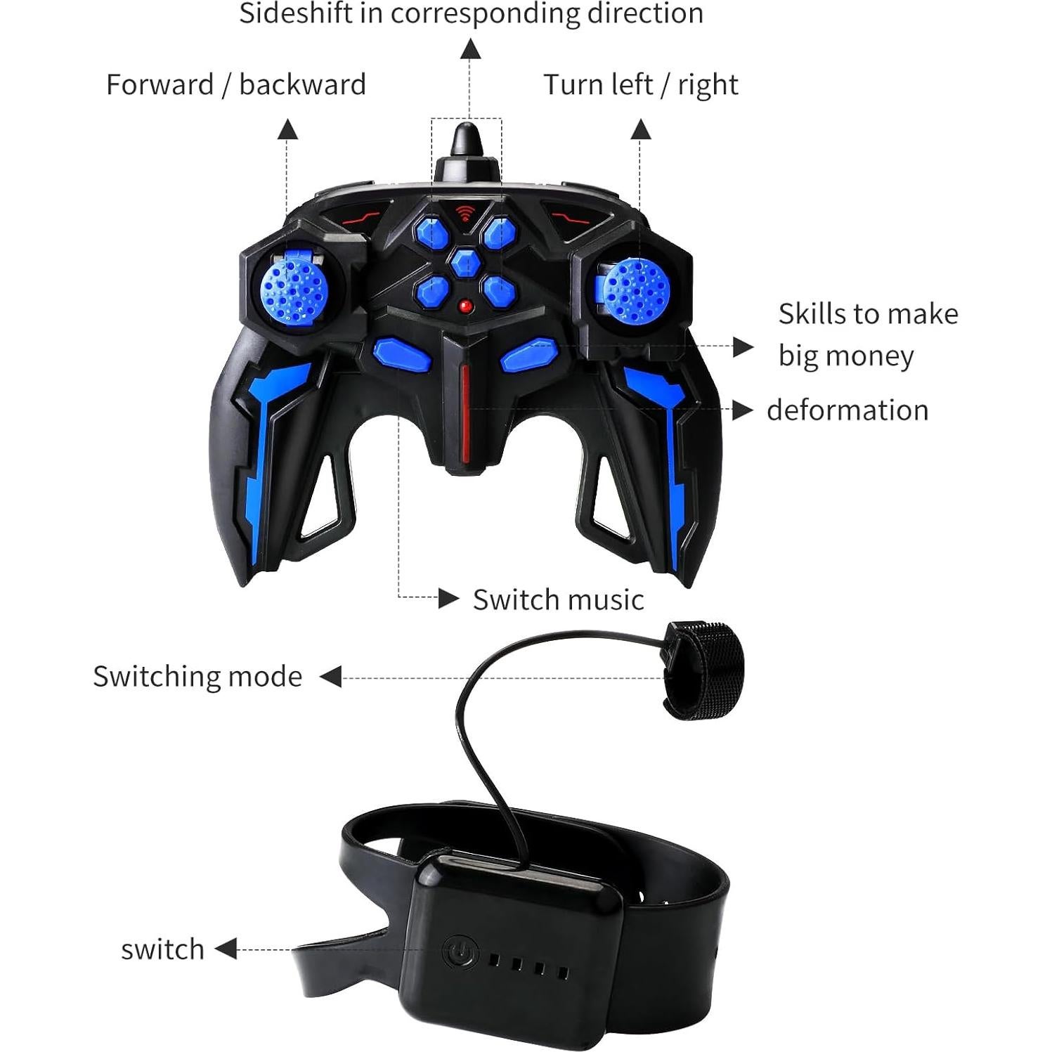 Coche Acrobático RC Deejoy 1:12 Todo Terreno 4WD con Luces