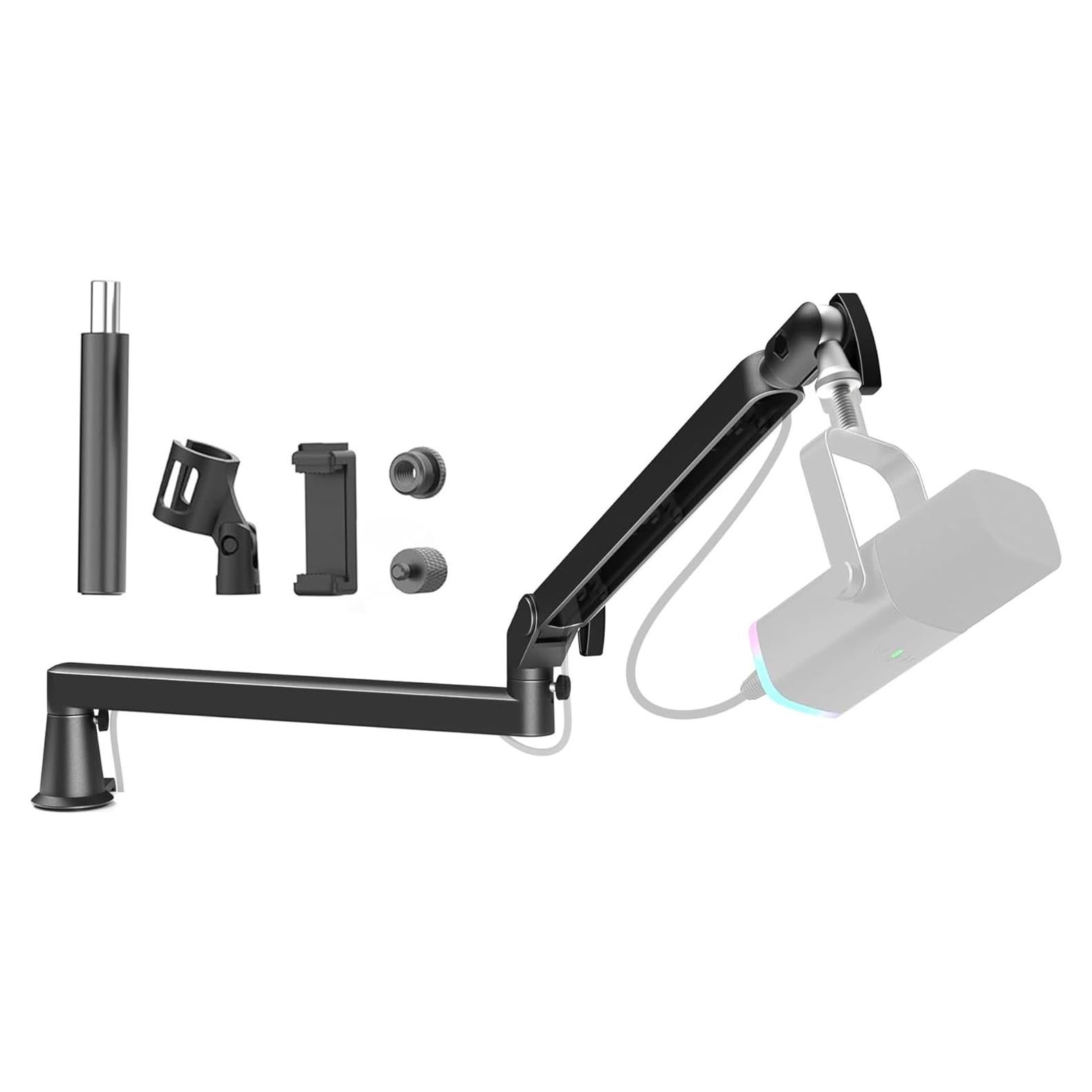 Brazo de Micrófono Prizmora PR17 Ajustable 15cm Metal Negro