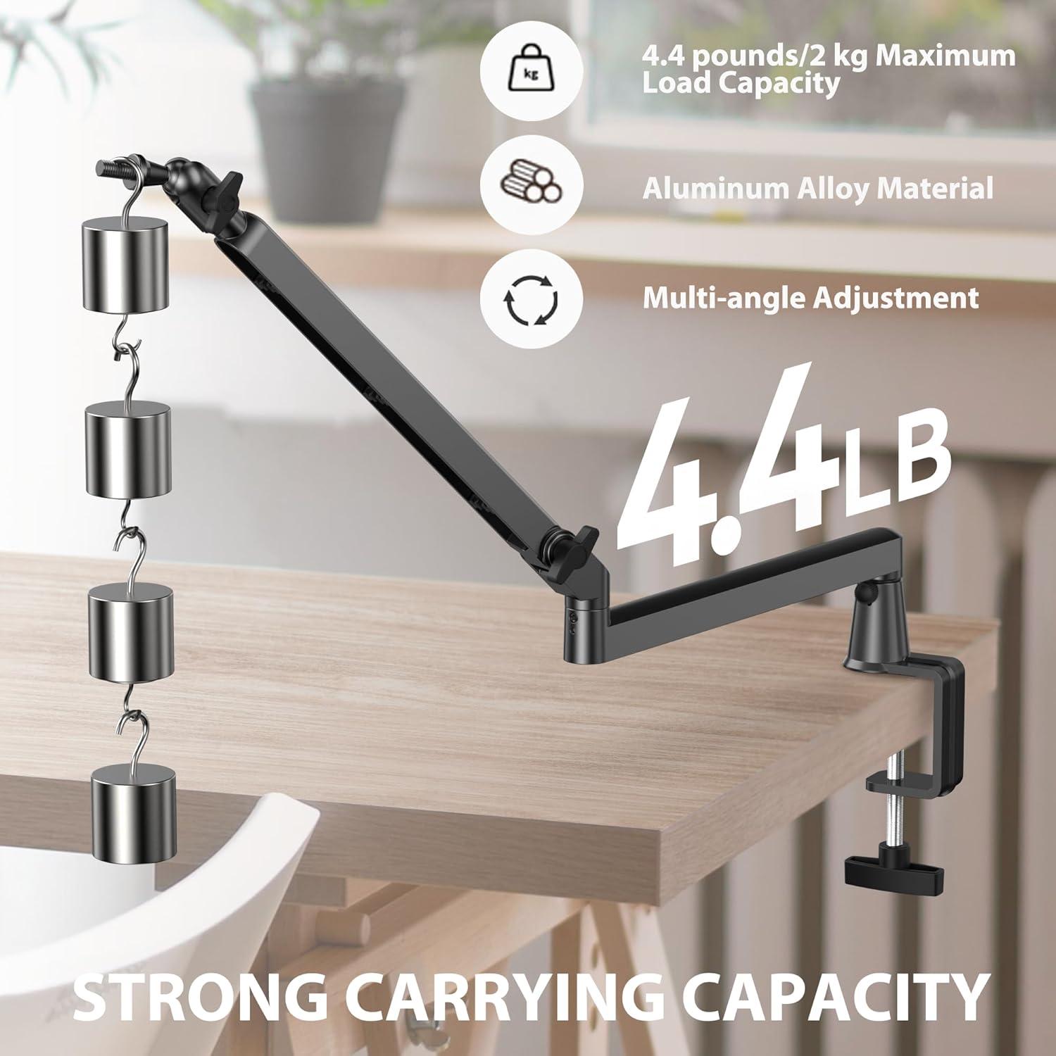 Brazo de Micrófono Prizmora PR17 Ajustable 15cm Metal Negro