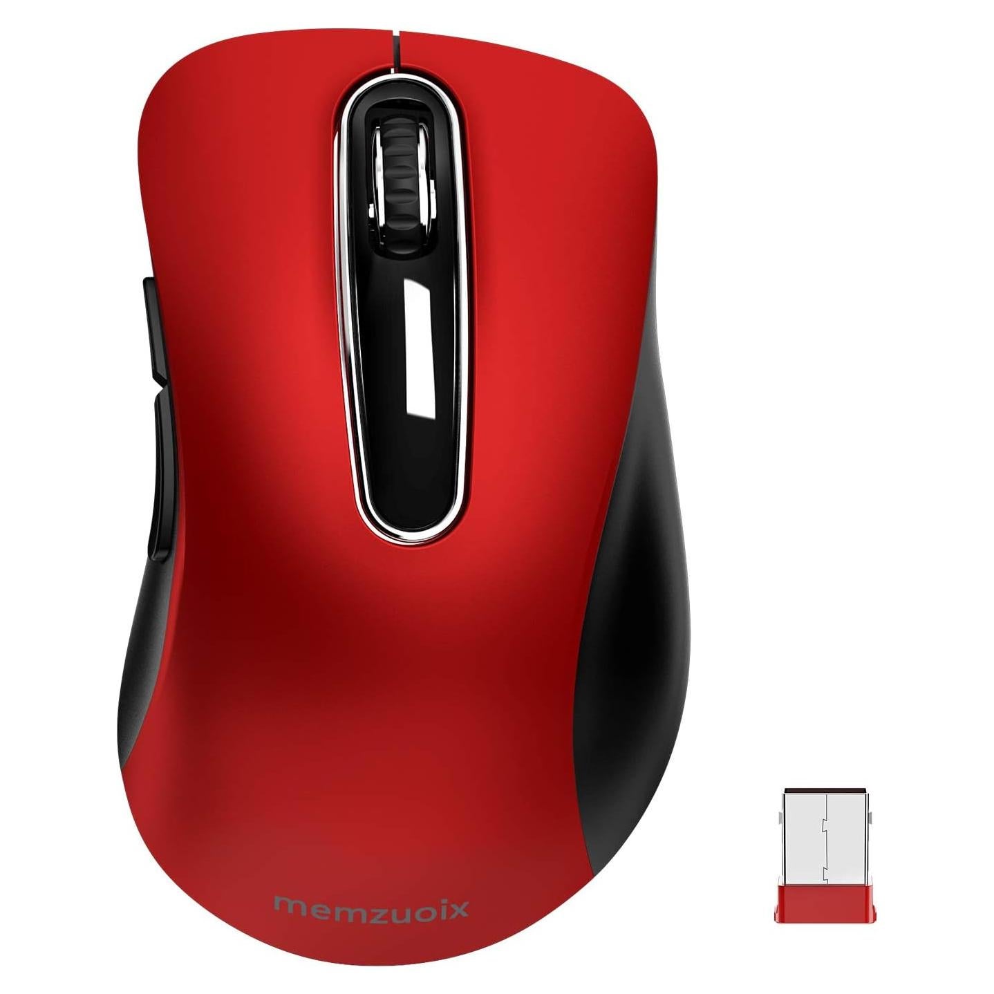 Ratón Inalámbrico Memzuoix WM-697 1200 DPI Rojo