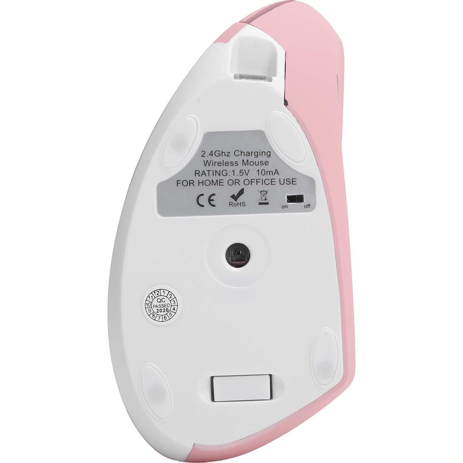 Ratón Vertical Ergonómico Hilitand 2.4G RGB 2400DPI para PC