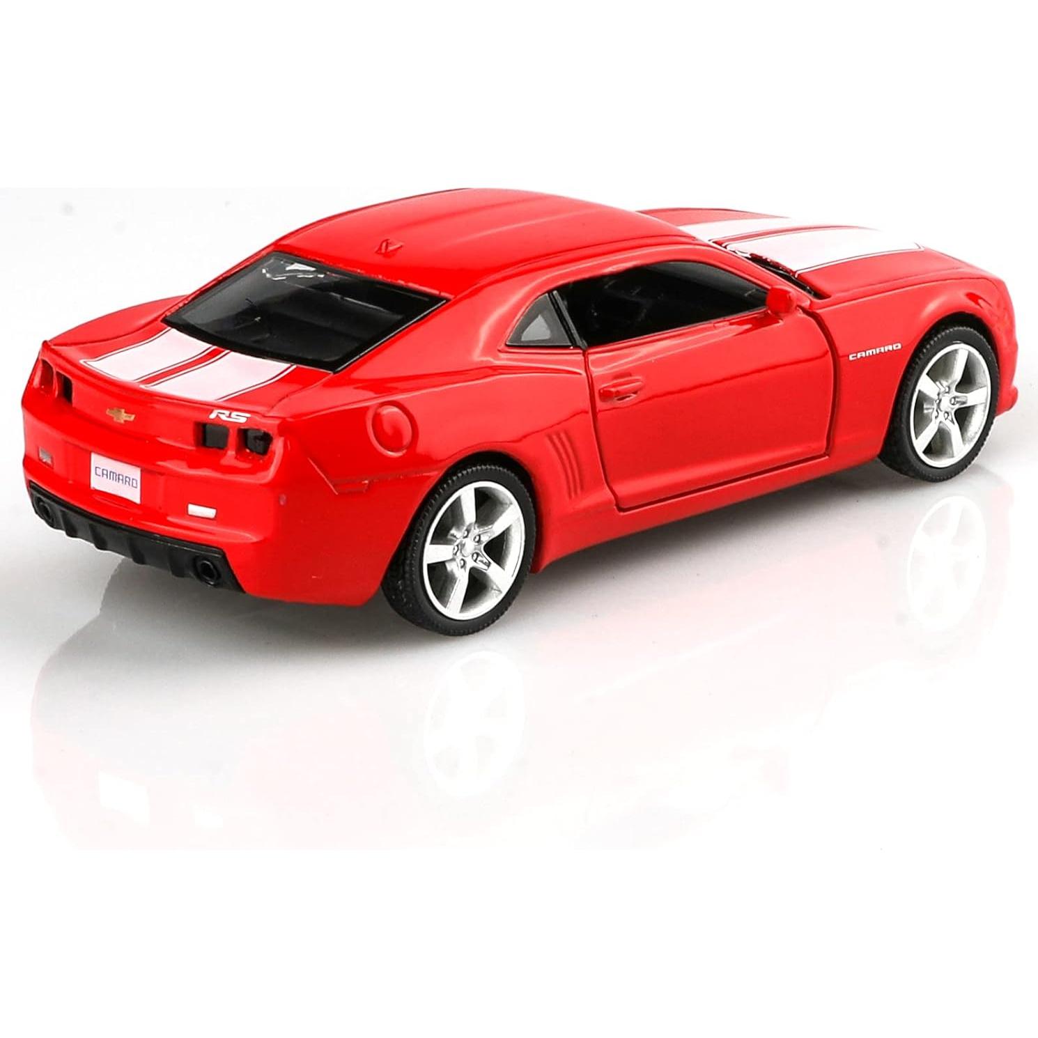 Coche de metal a escala 1/36 TOKAXI Chevy Camaro 2010 rojo