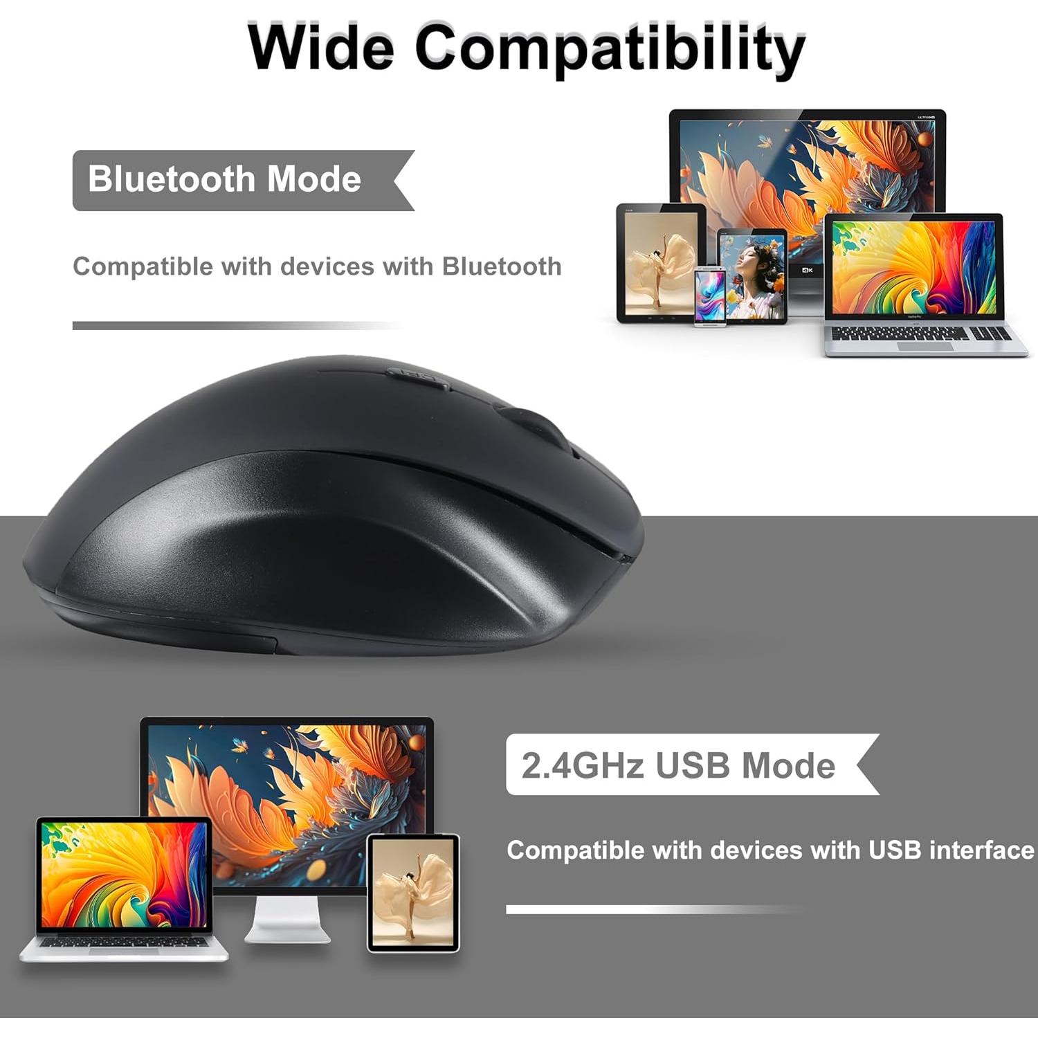 Ratón Inalámbrico Ergonómico CHUYI Vertical Bluetooth 5.2