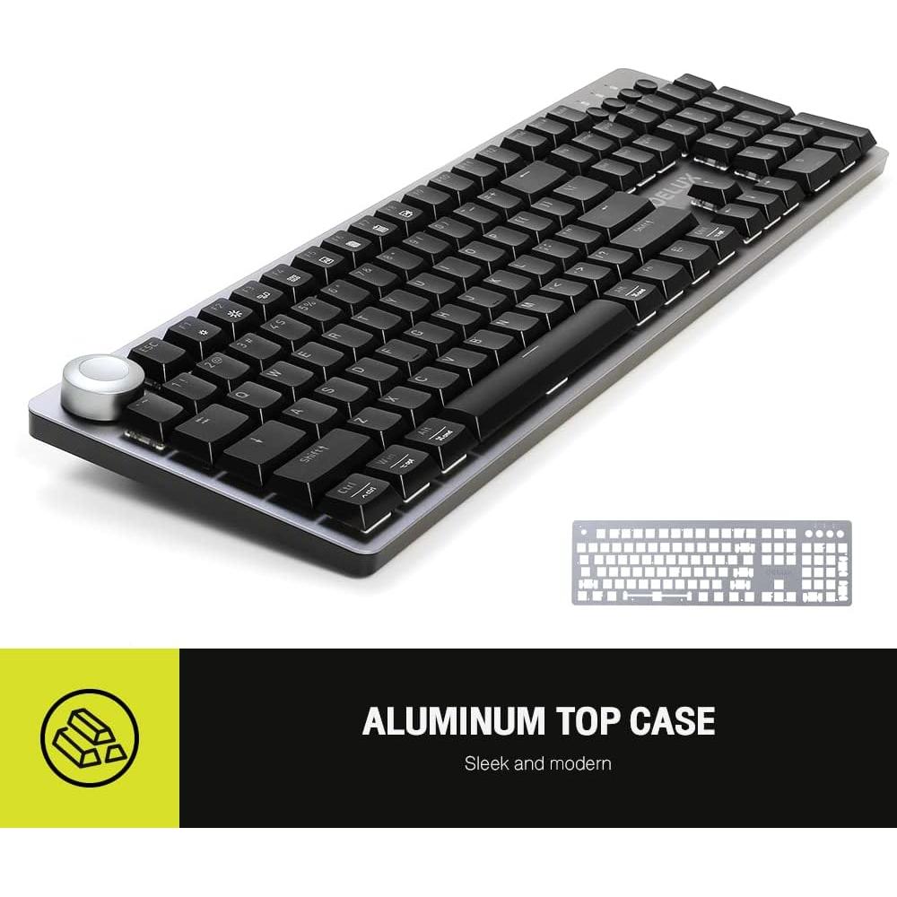 Combo Teclado Mecánico y Ratón Ergonómico DeLUX RGB