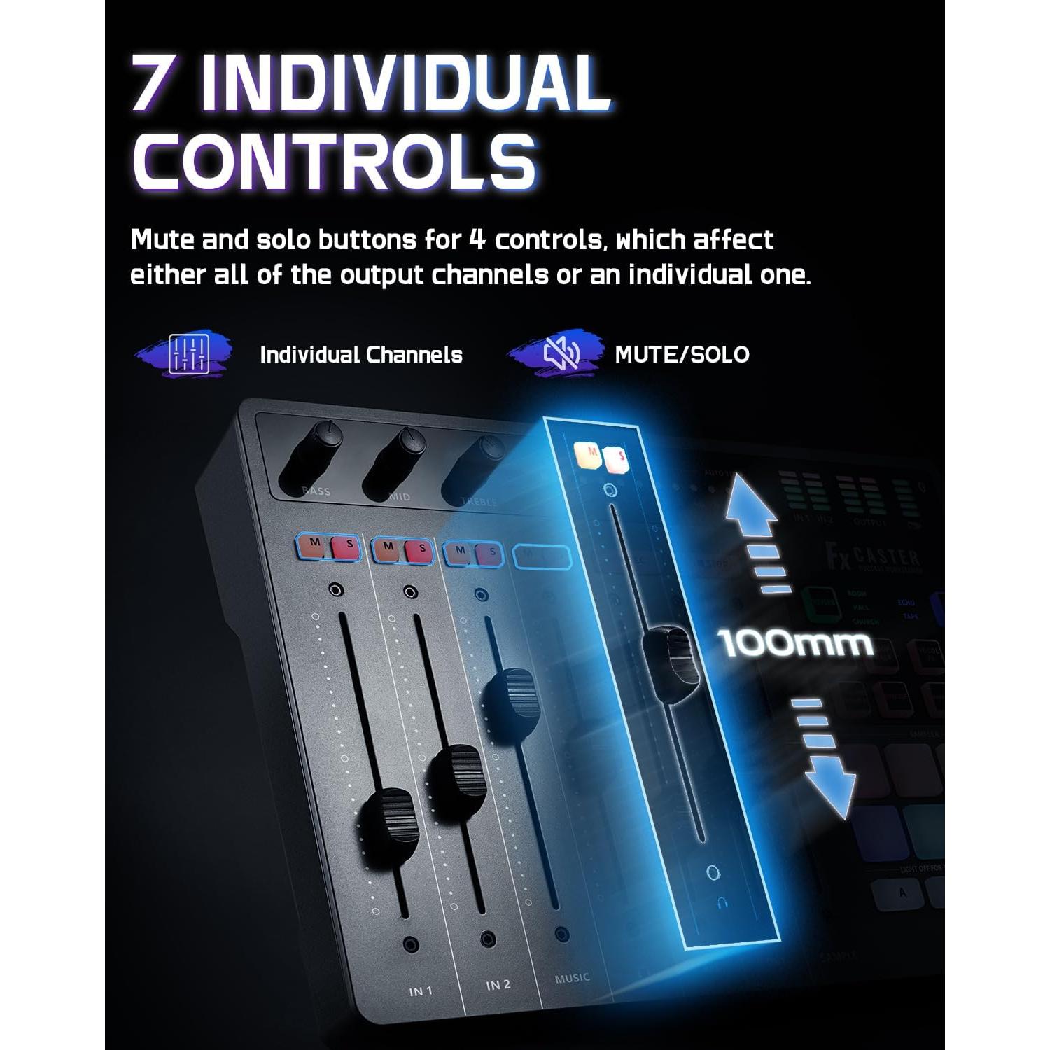 ALABS Fxcaster Paquete Podcast Todo en Uno con Micrófono XLR