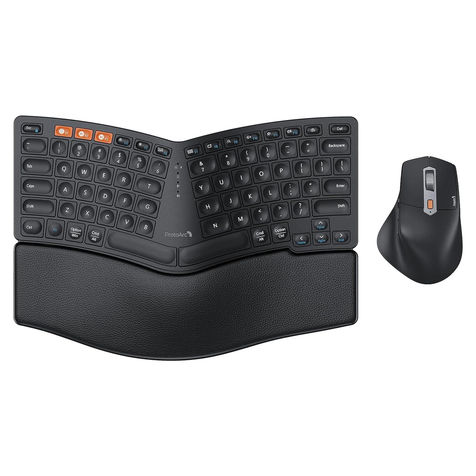 Teclado Ergonómico Bluetooth ProtoArc EKM04 Combo Inalámbrico