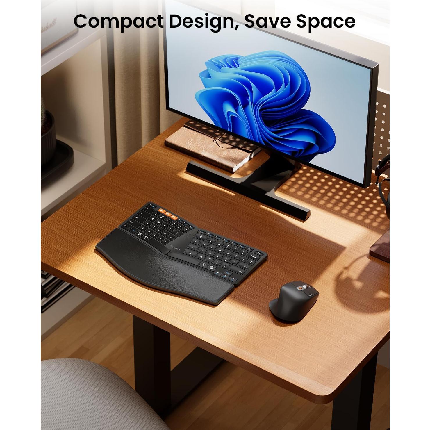 Teclado Ergonómico Bluetooth ProtoArc EKM04 Combo Inalámbrico