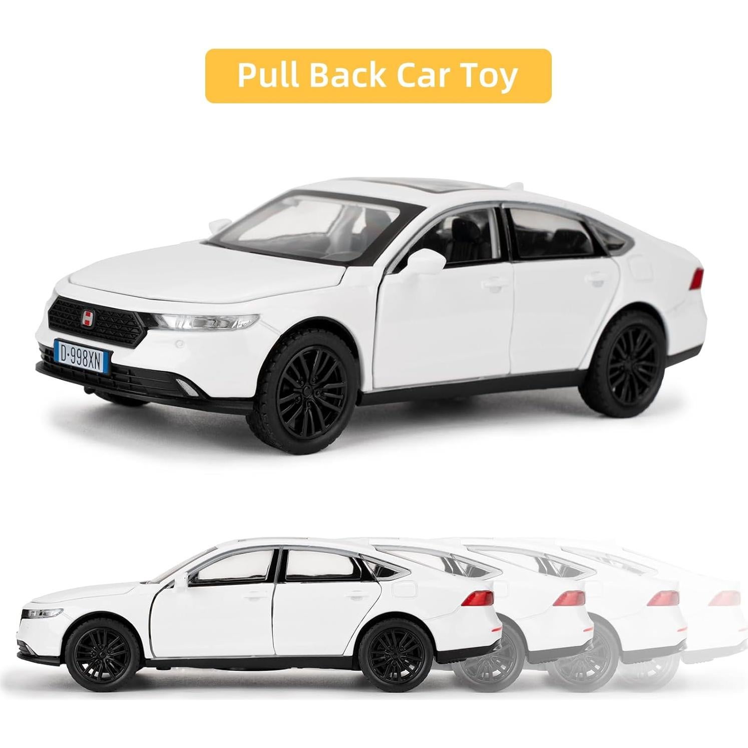 Coche de Juguete Accord Guarsiliymi 1:32 con Luz y Sonido