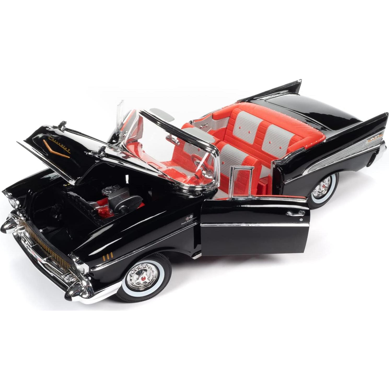 Auto Diecast 1:18 Chevrolet Bel Air 1957 Negro/Rojo