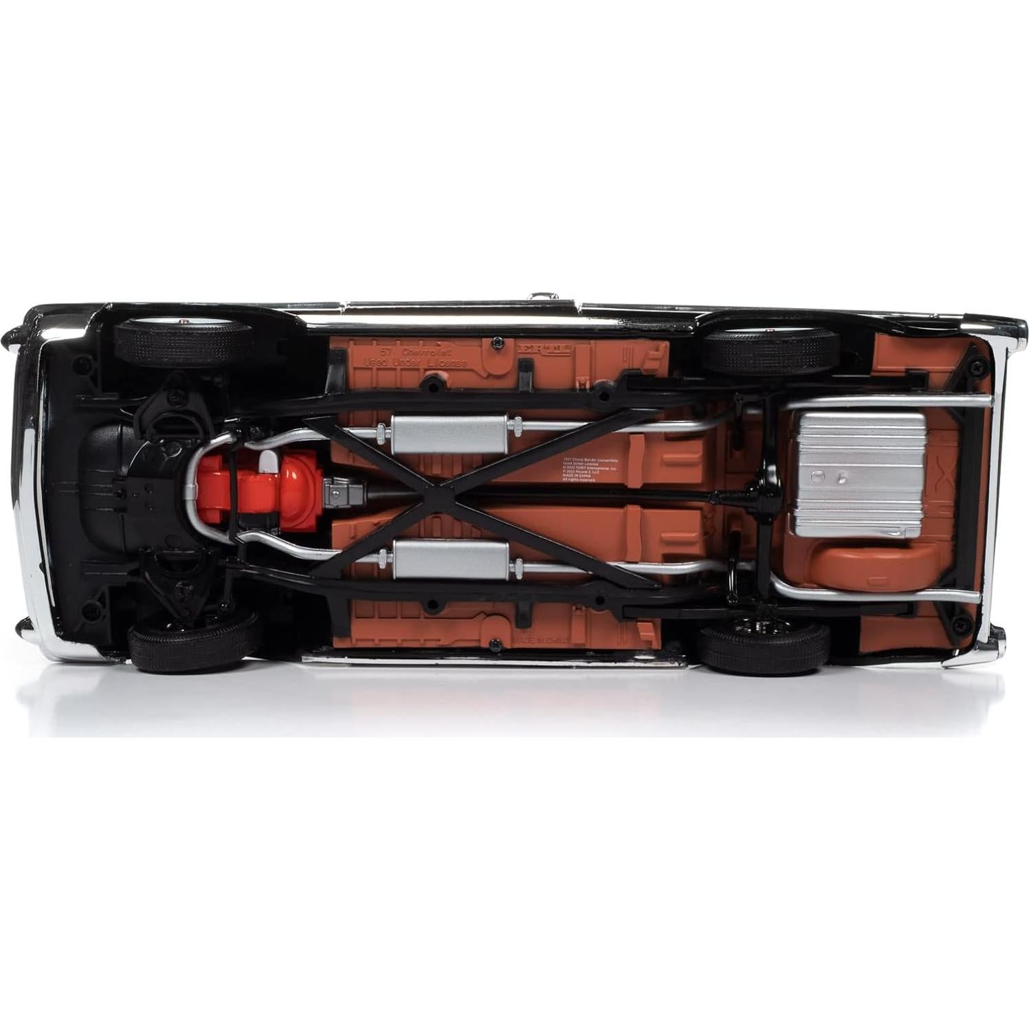 Auto Diecast 1:18 Chevrolet Bel Air 1957 Negro/Rojo