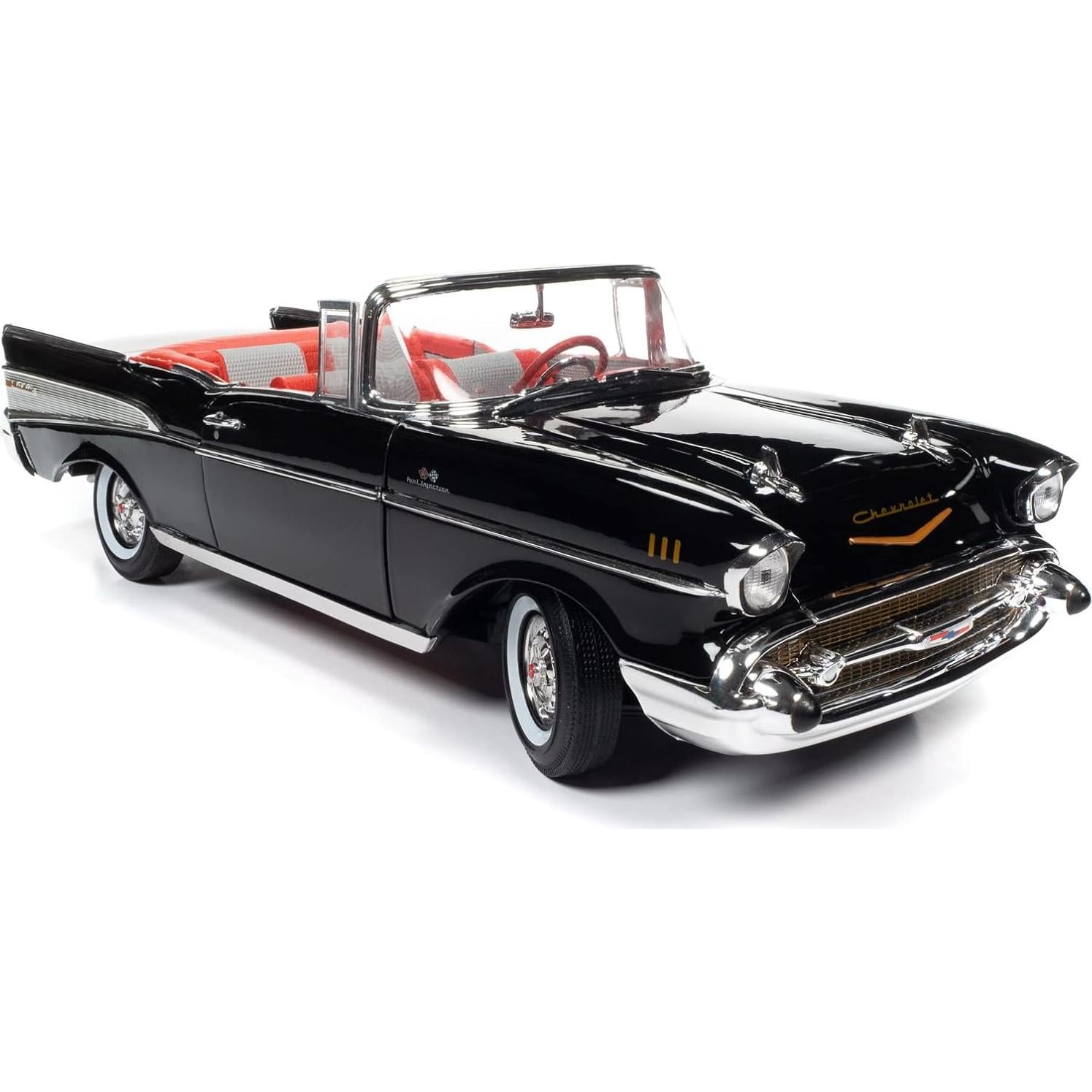 Auto Diecast 1:18 Chevrolet Bel Air 1957 Negro/Rojo