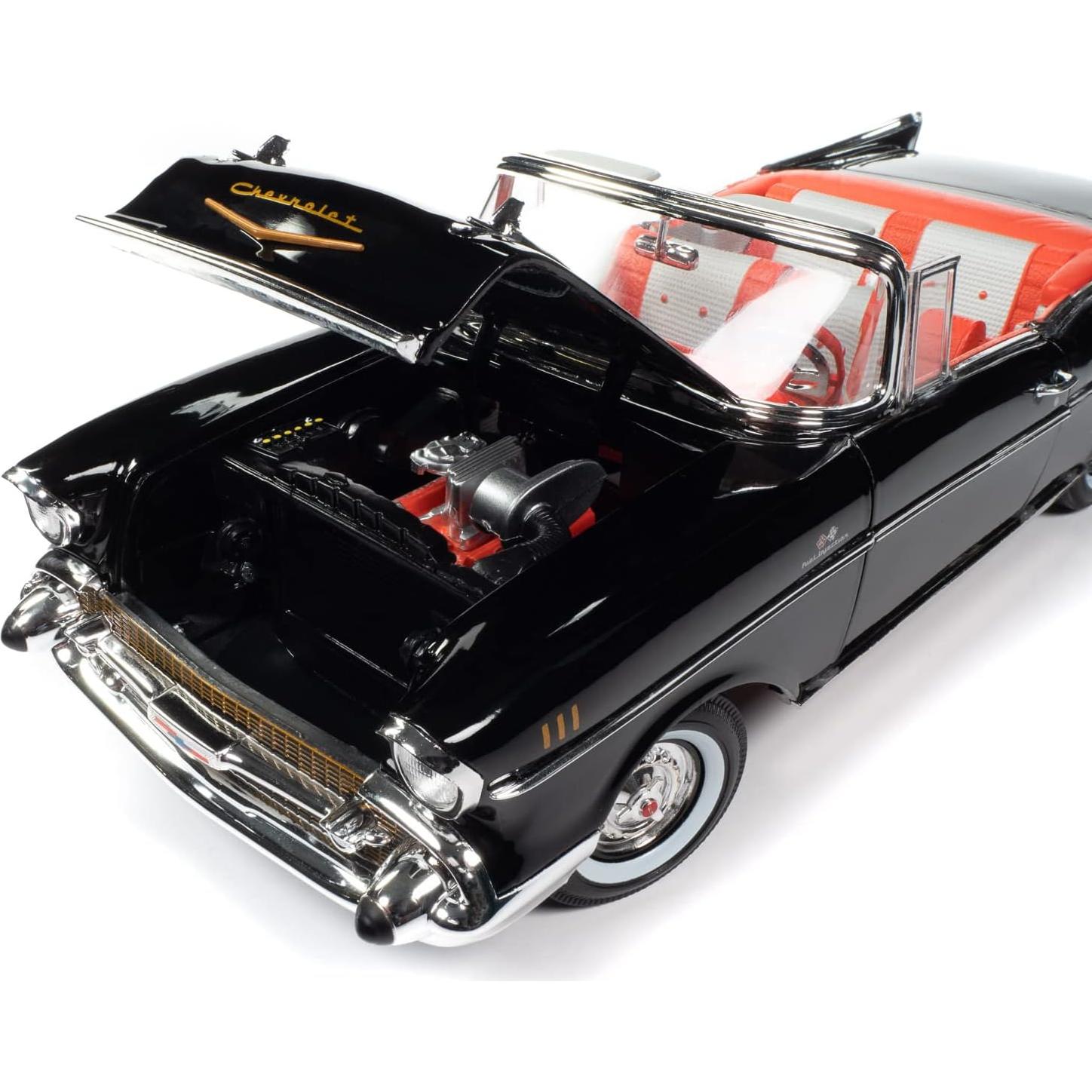 Auto Diecast 1:18 Chevrolet Bel Air 1957 Negro/Rojo