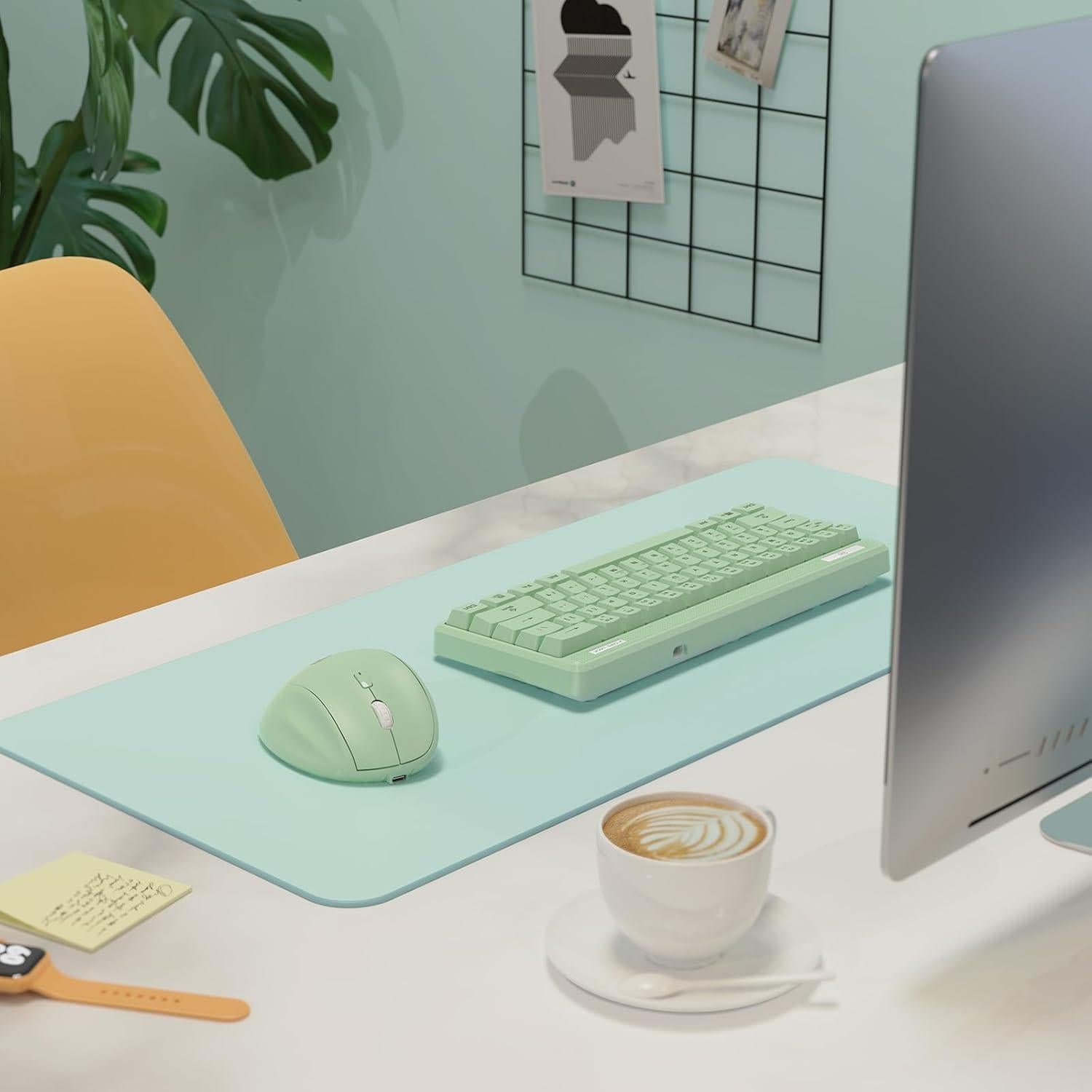 Ratón Vertical Inalámbrico Micropack MP-V01B Verde 3 Modos