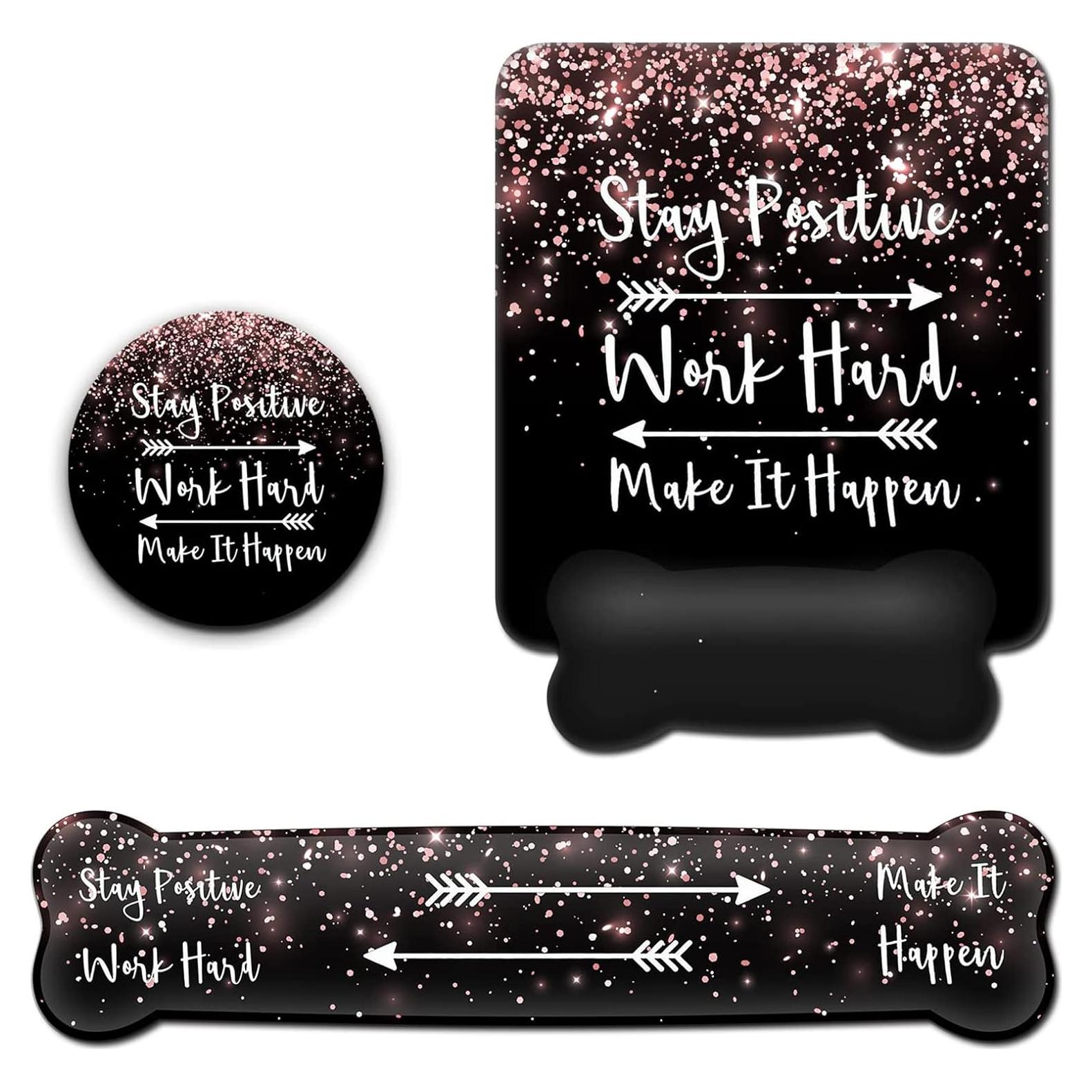 Reposamuñecas ergonómico SOTWONSO + almohadilla mouse 43.9x20cm