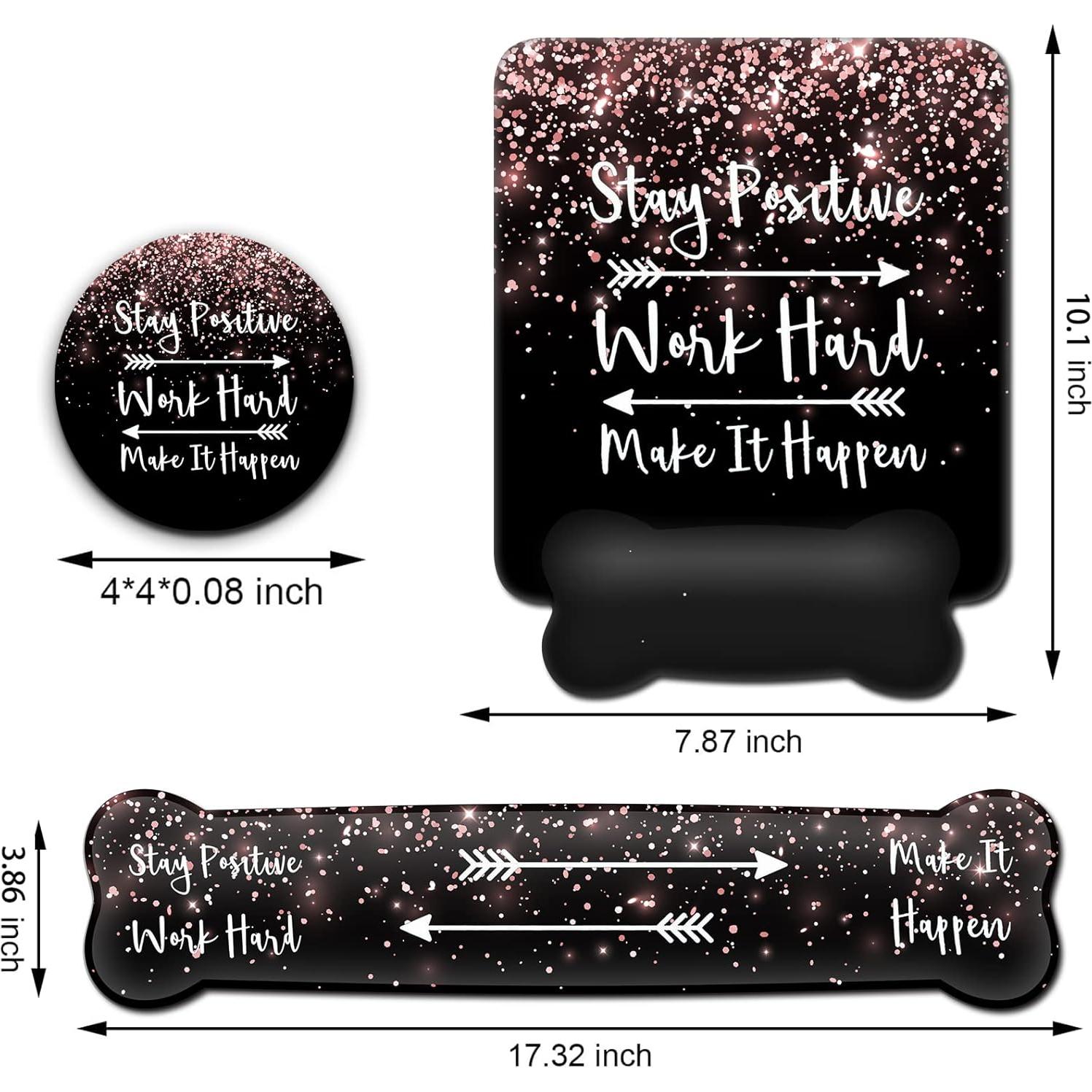 Reposamuñecas ergonómico SOTWONSO + almohadilla mouse 43.9x20cm