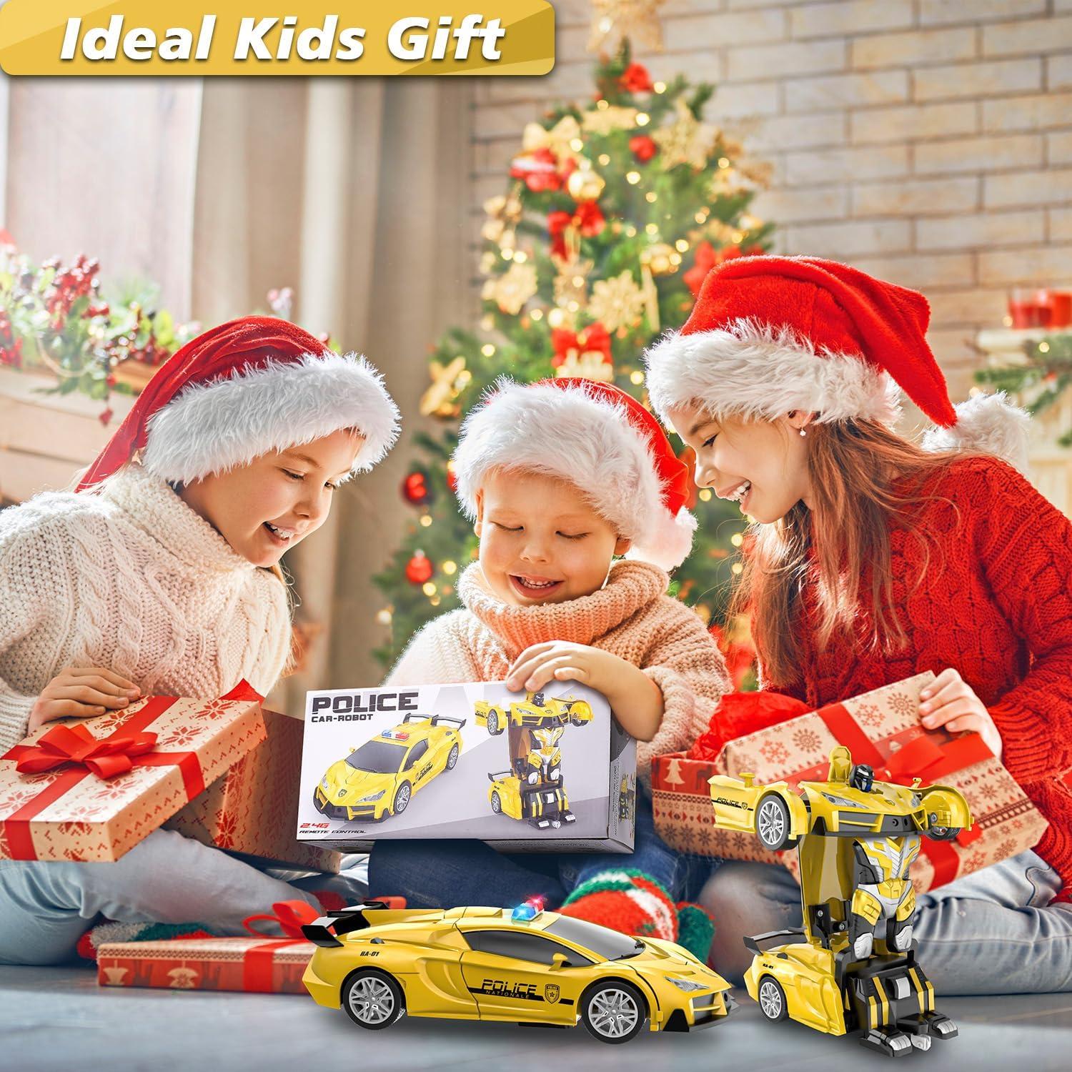 Coche de Control Remoto LNNKINE Transformador 2-en-1 LED