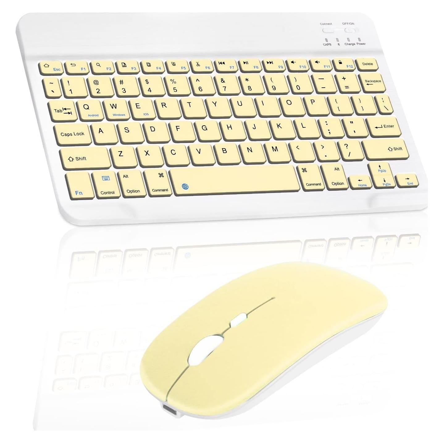 Combo Teclado y Ratón Bluetooth UrbanX KB030 Amarillo