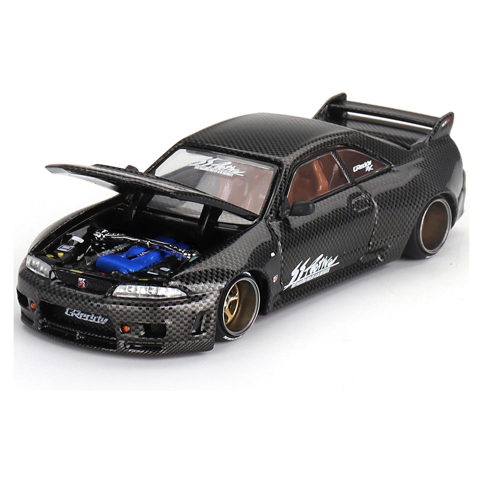 Coche Diecast 1/64 Nissan Skyline R33 Kaido House Negro