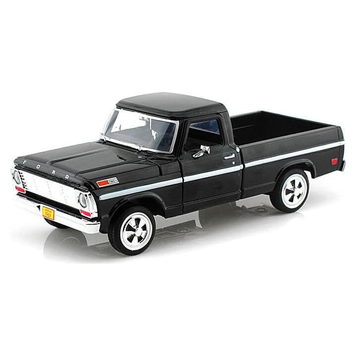 Camioneta Diecast 1969 F-100 Negra Motormax 1:24