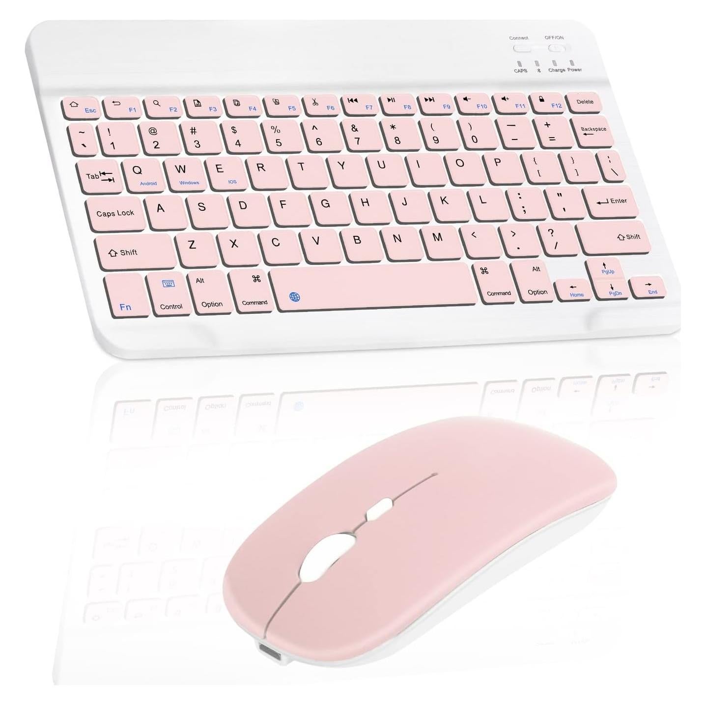 Combo Teclado y Ratón Bluetooth UrbanX KB030 Rosa