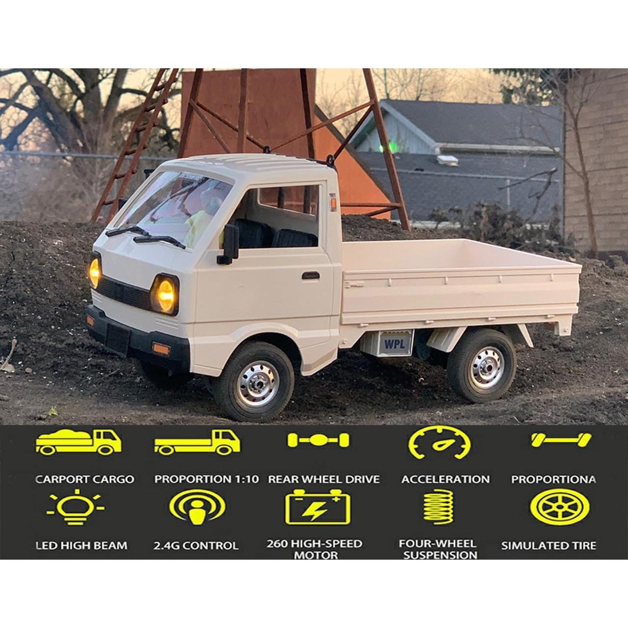 Coche RC WPL D12 1/10 Drift Todo Terreno 20 km/h 2.4G