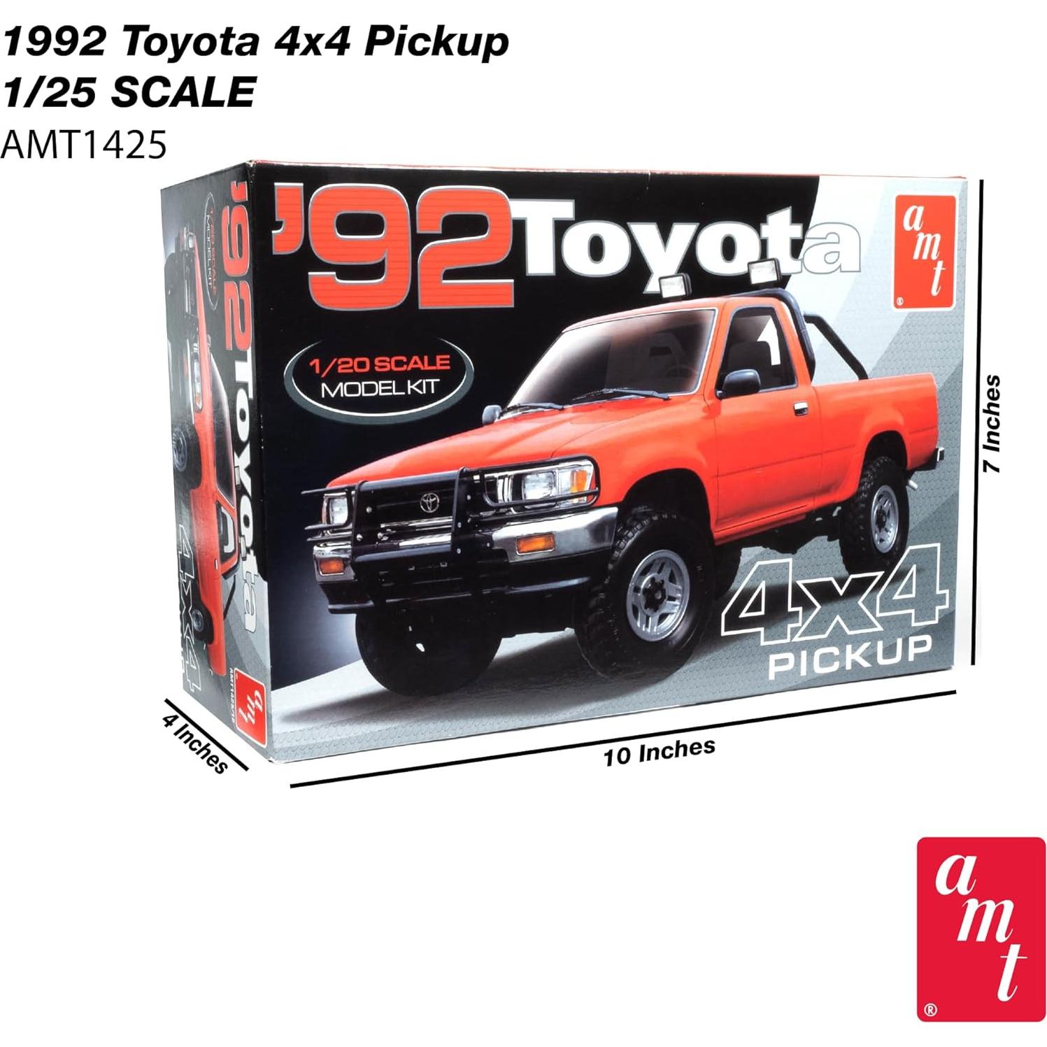 Modelo a Escala Pickup 4x4 Toyota 1992 AMT 1:20 126 Piezas