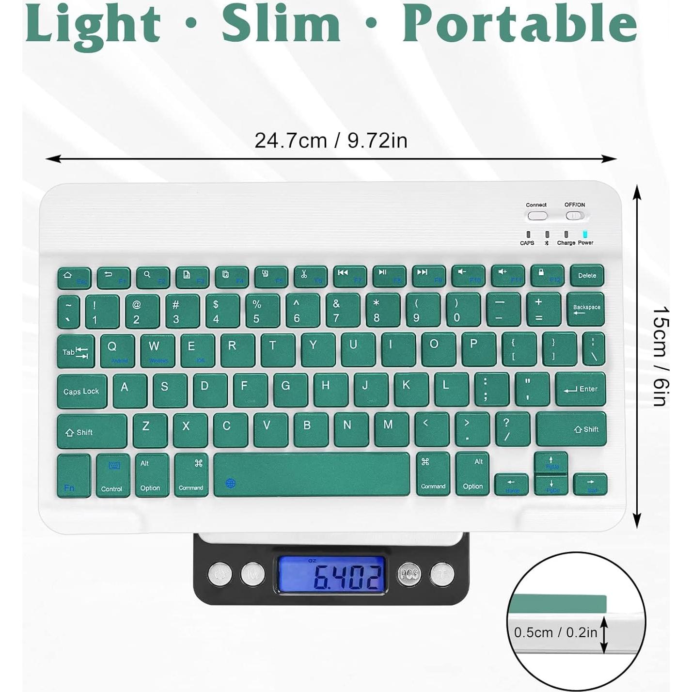 Combo Teclado y Ratón Bluetooth UrbanX KBM030 Ergonómico Verde Jade