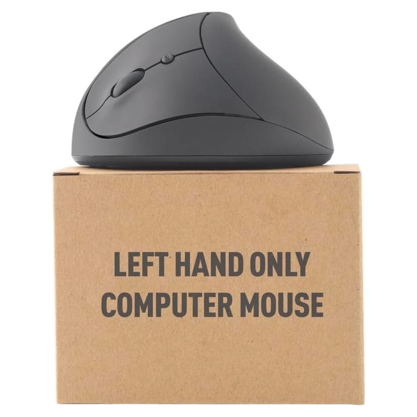 Ratón Inalámbrico Ergonómico para Zurdos URBY Negro