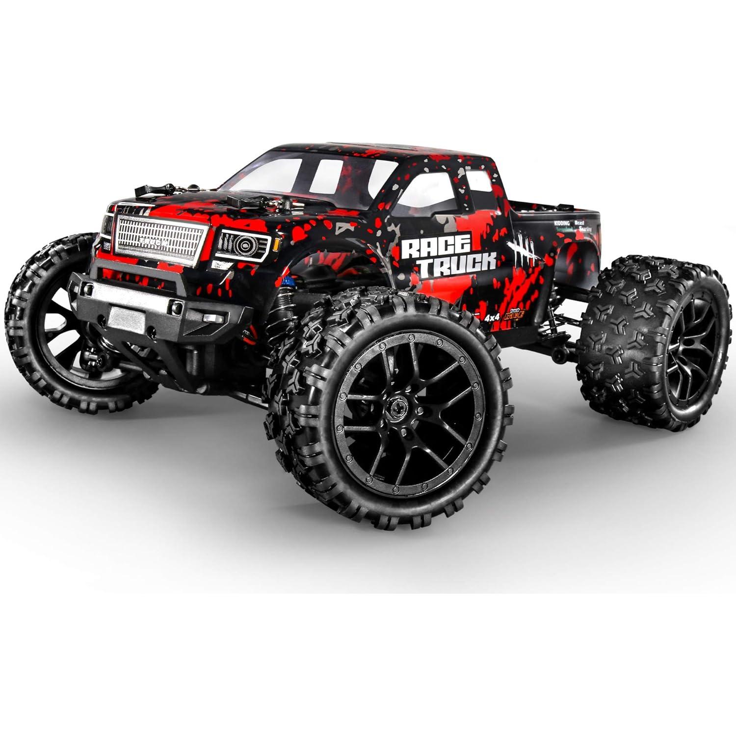 Coche RC Todo Terreno HAIBOXING JJ7 1:18 36 km/h 4WD Rojo
