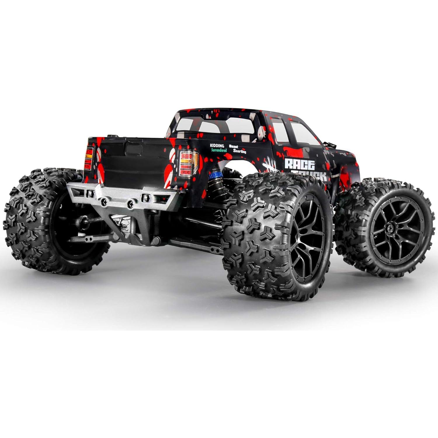 Coche RC Todo Terreno HAIBOXING JJ7 1:18 36 km/h 4WD Rojo