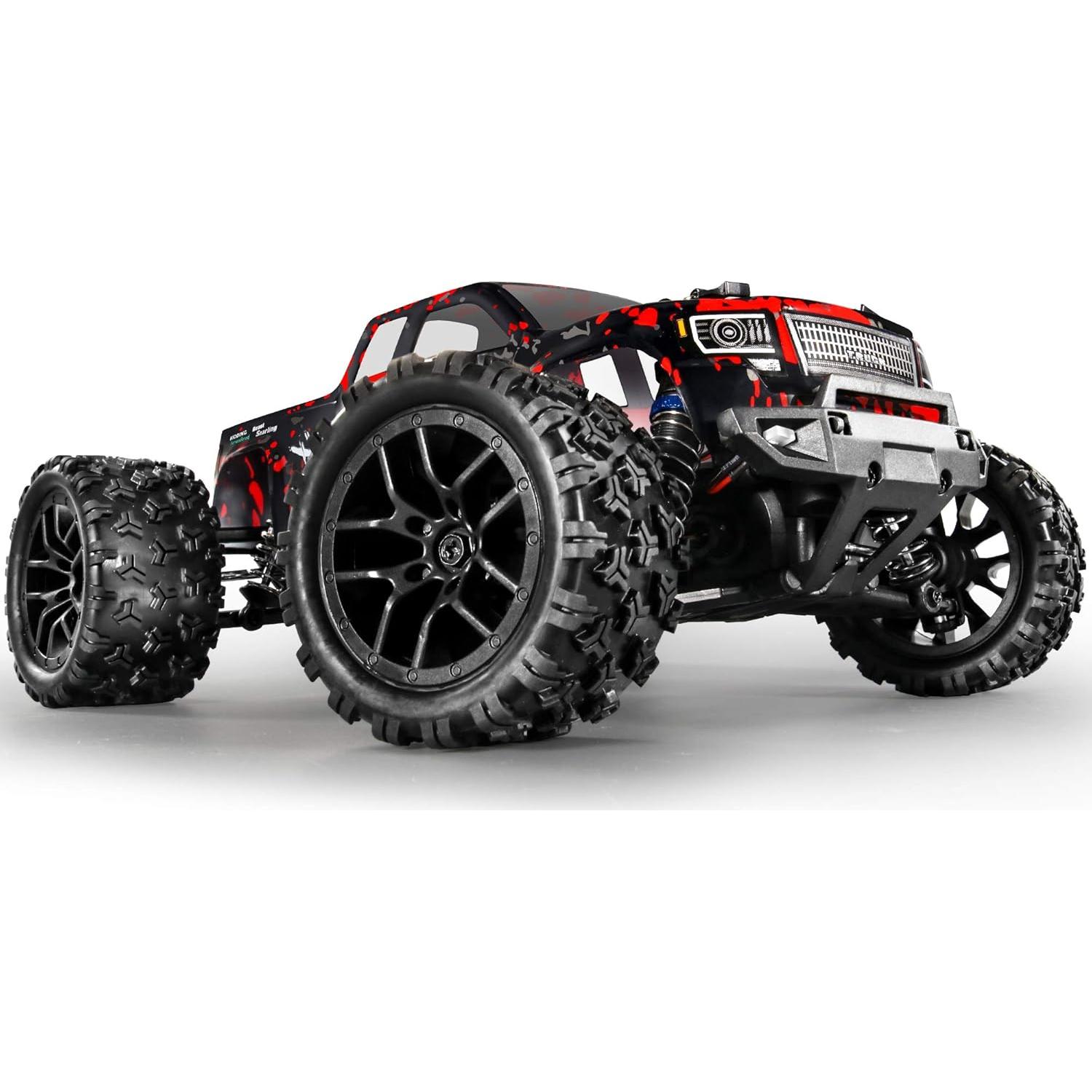 Coche RC Todo Terreno HAIBOXING JJ7 1:18 36 km/h 4WD Rojo