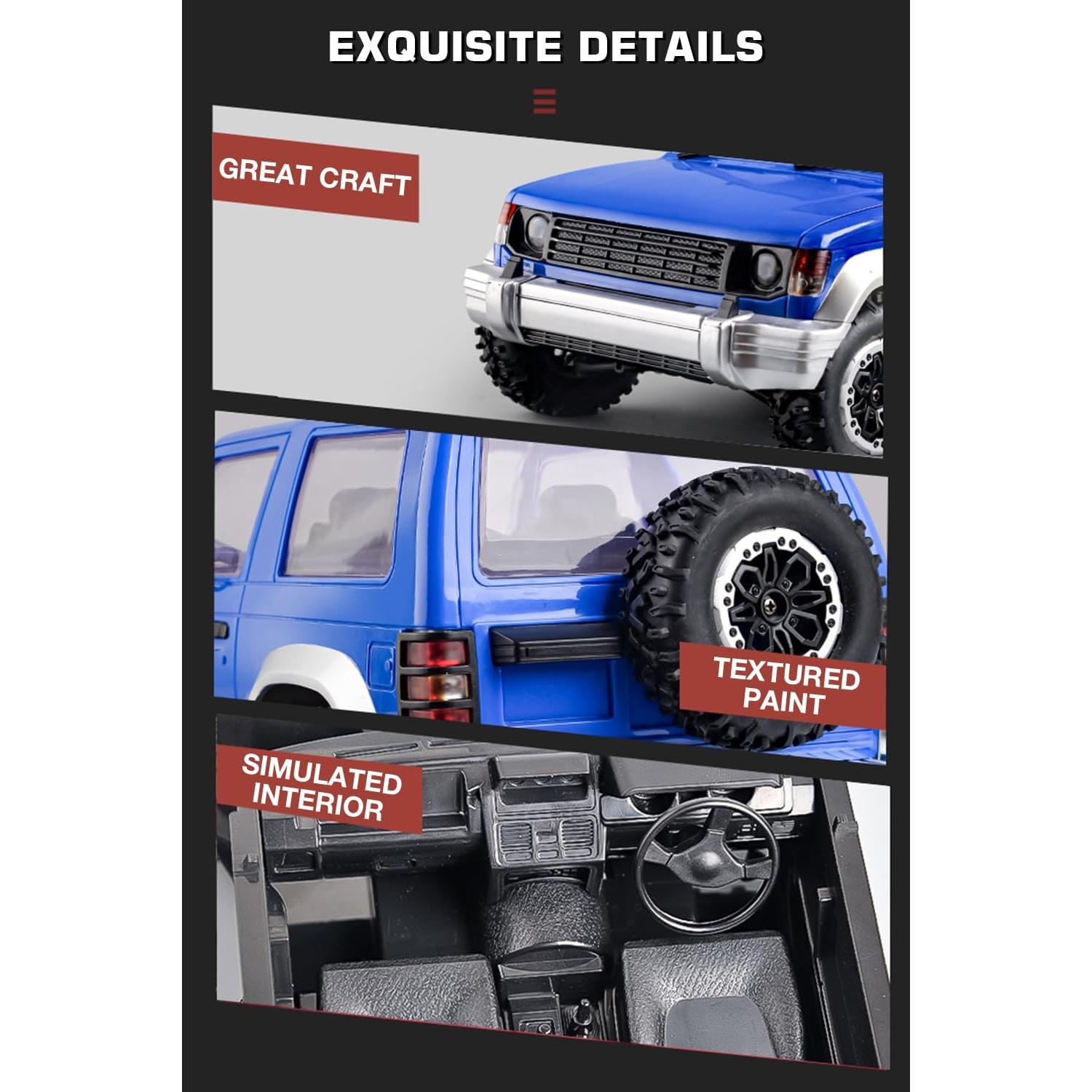 Camión RC 1/14 LDRC LD1297 4x4 Todo Terreno Azul