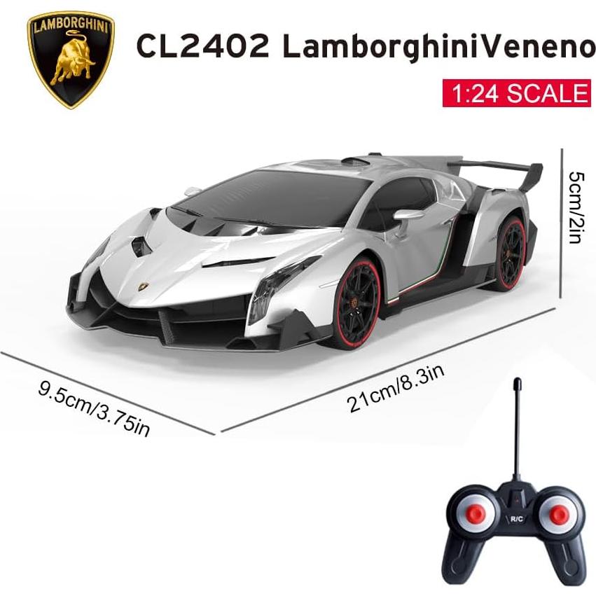 Coche RC Vinie Lamborghini Veneno 1:24 con Luces LED