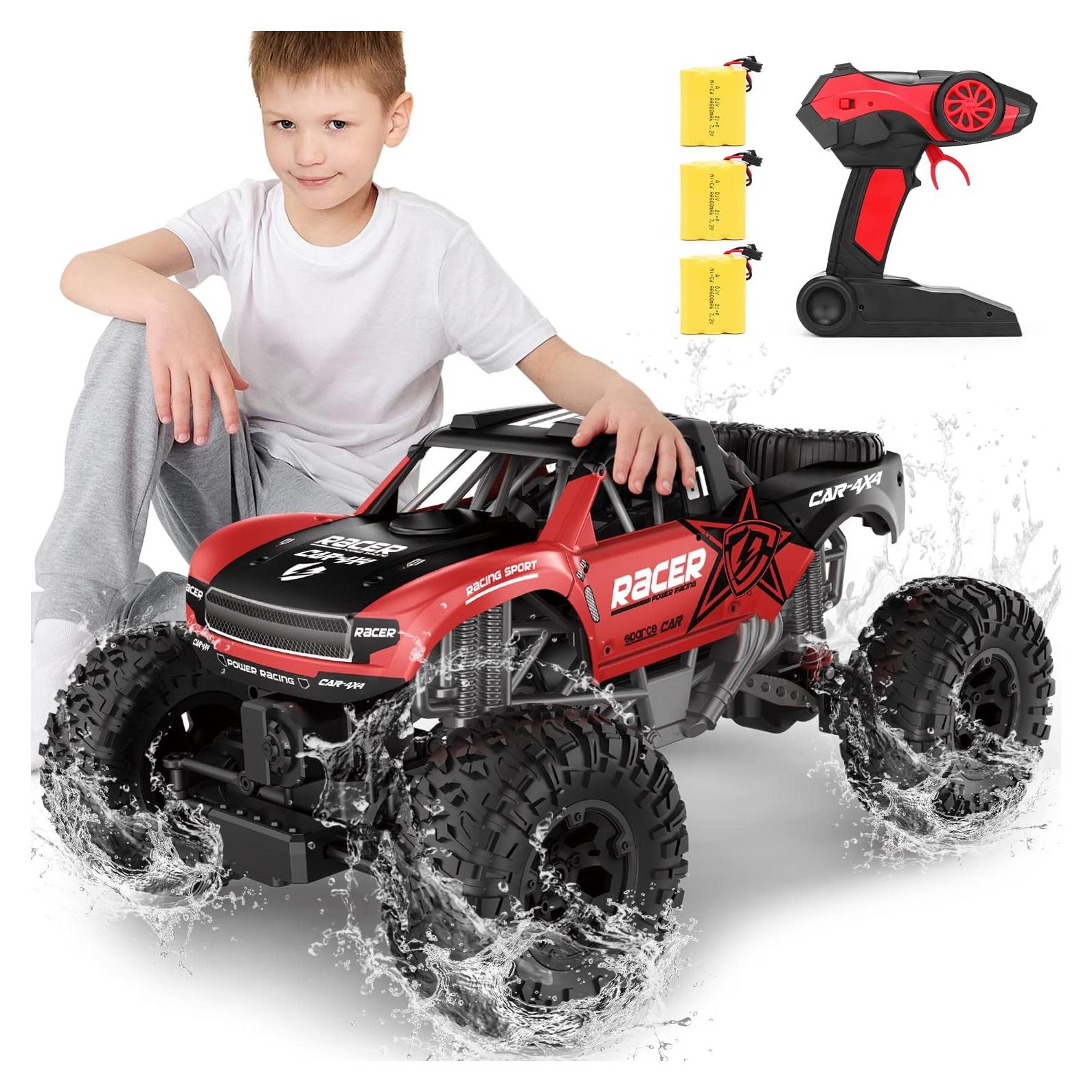 Camión RC 4x4 Todo Terreno JJRC 1:12 Impermeable con 3 Baterías