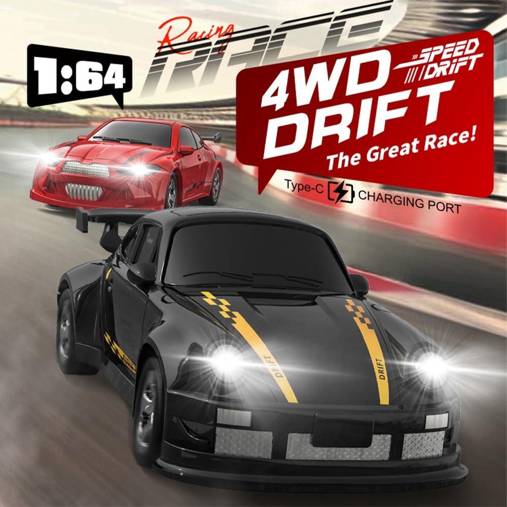 Coche de Control Remoto Teeggi KF20 Mini 1:64 4WD LED Azul