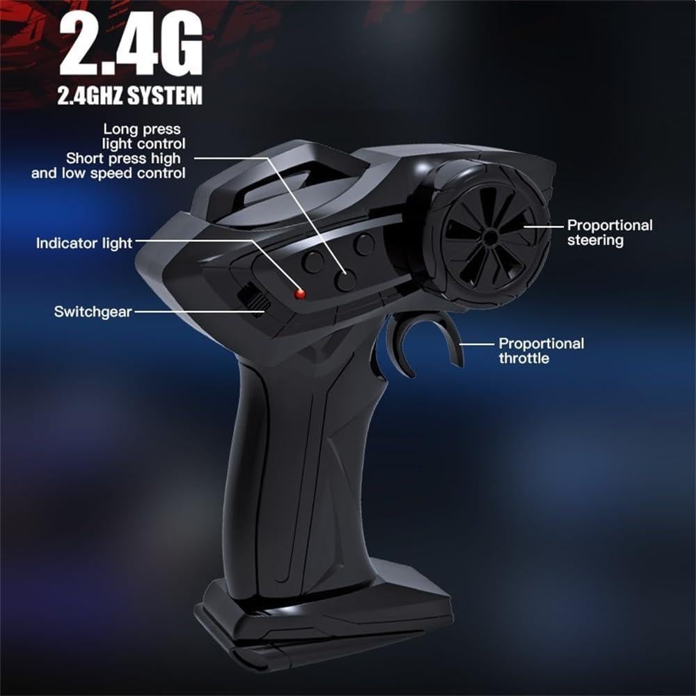 Coche de Control Remoto Teeggi KF20 Mini 1:64 4WD LED Azul