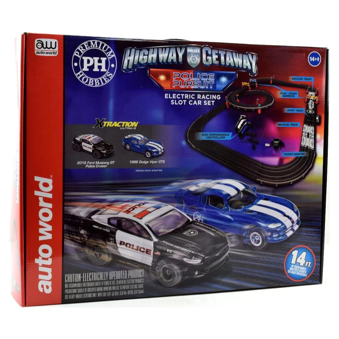 Set de Carrera Auto World HO Mustang vs Viper 4.27m