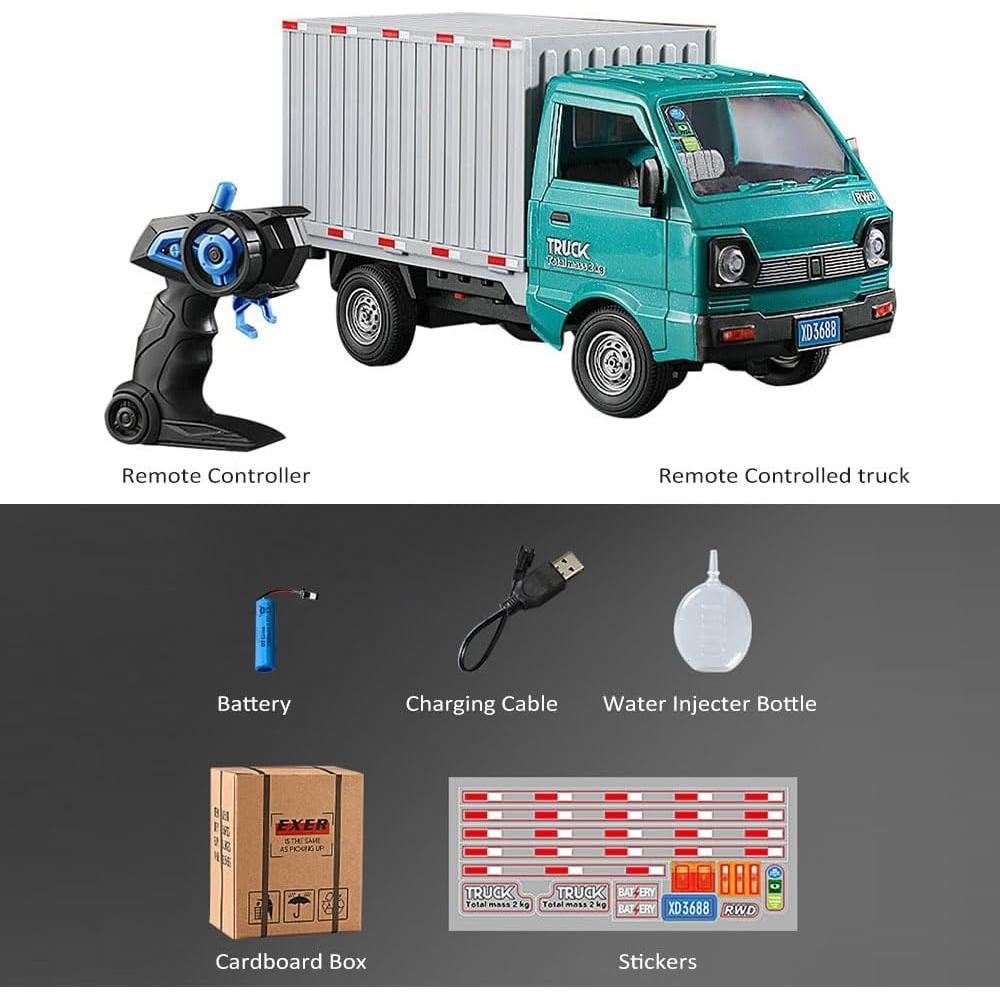 Camión Transportador RC GoolRC 1:16 con Rocío y Luz LED